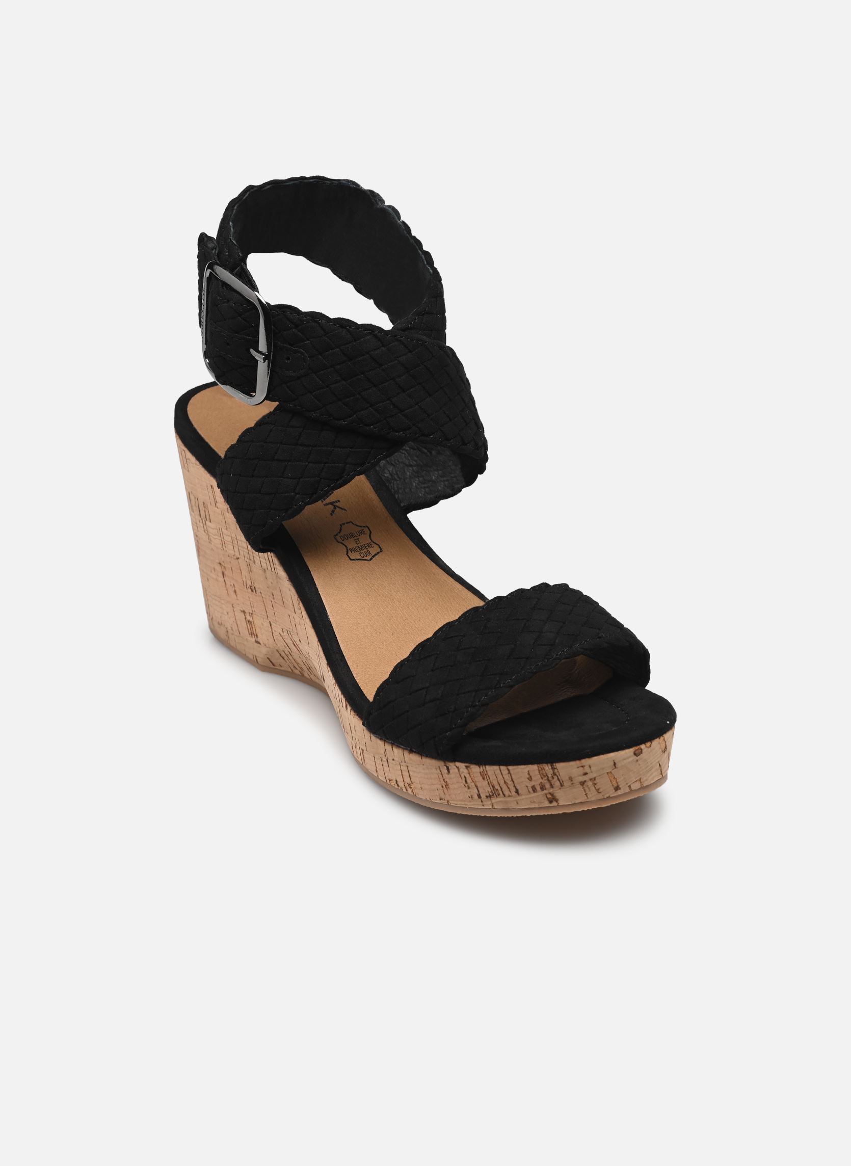 Sandales compensées et plateformes Kira femme noir Chattawak Sandales compensées et plateformes Kira femme noir Noir