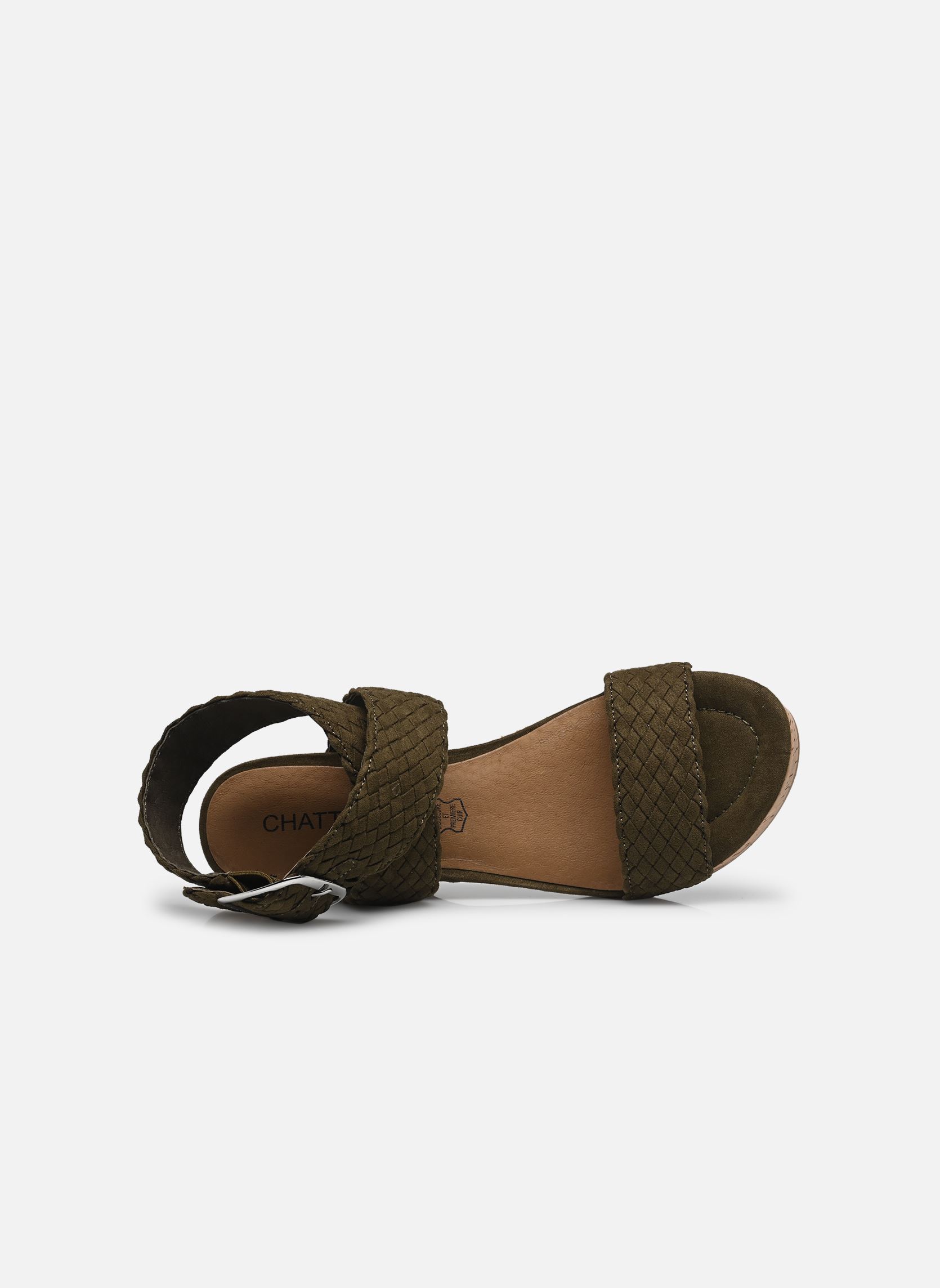 Sandali con zeppa e plateau Kira donna verde Chattawak Sandali con zeppa e plateau Kira donna verde Kaki