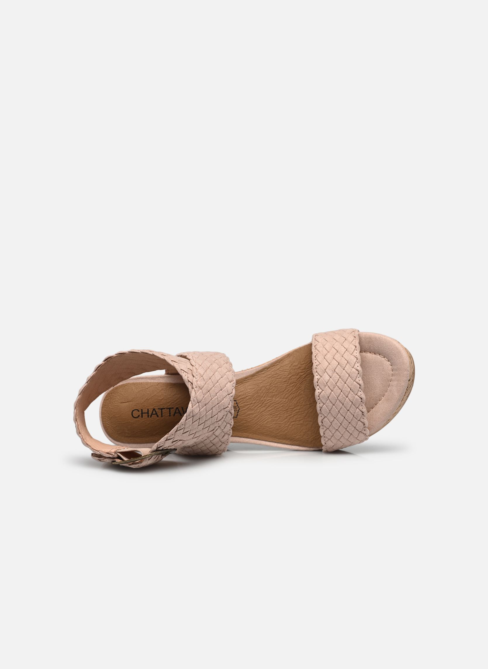 Sandales compensées et plateformes Kira femme rose Chattawak Sandales compensées et plateformes Kira femme rose Rose