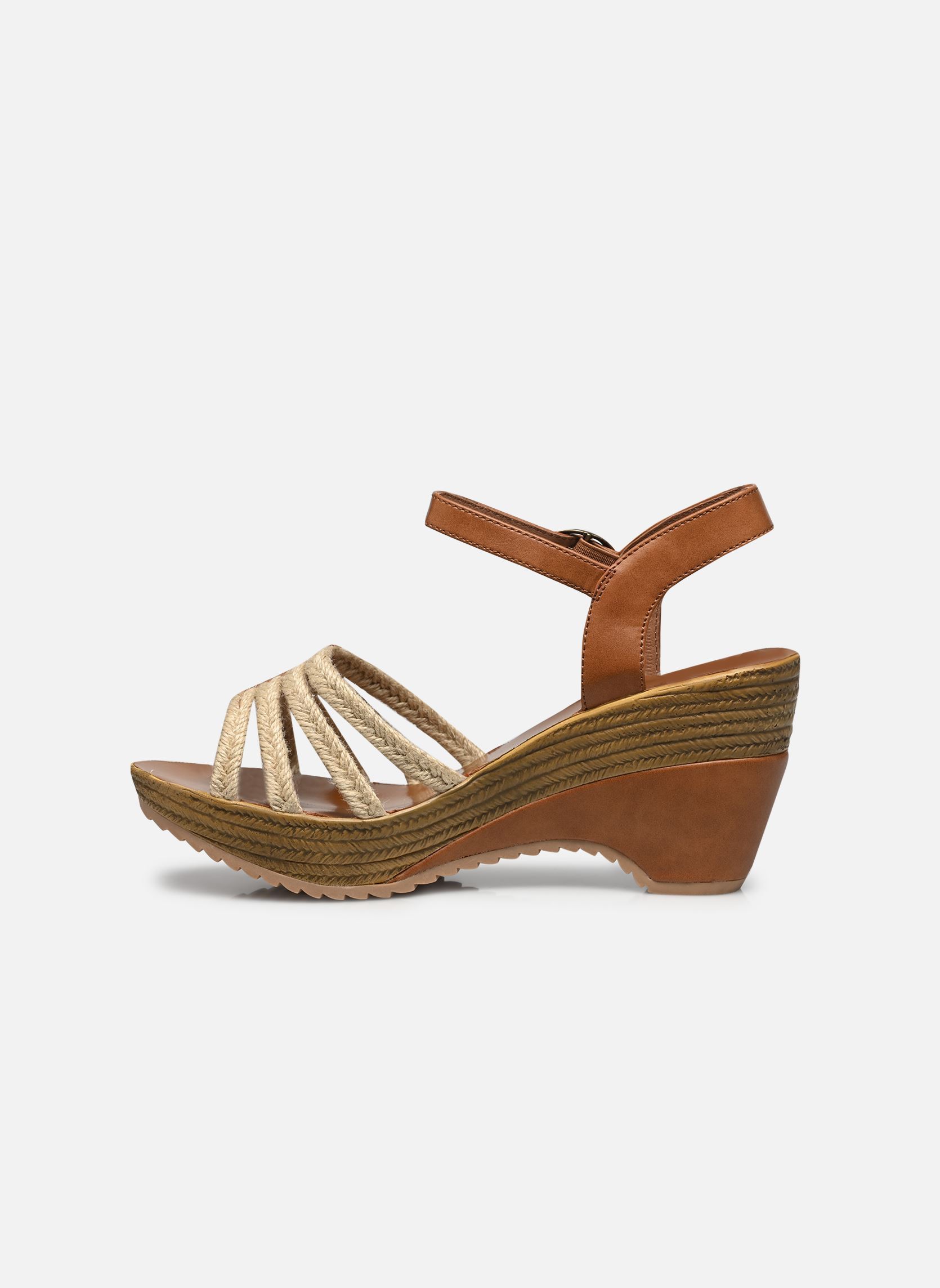 Sandales compensées et plateformes Cardu femme marron Chattawak Sandales compensées et plateformes Cardu femme marron Camel