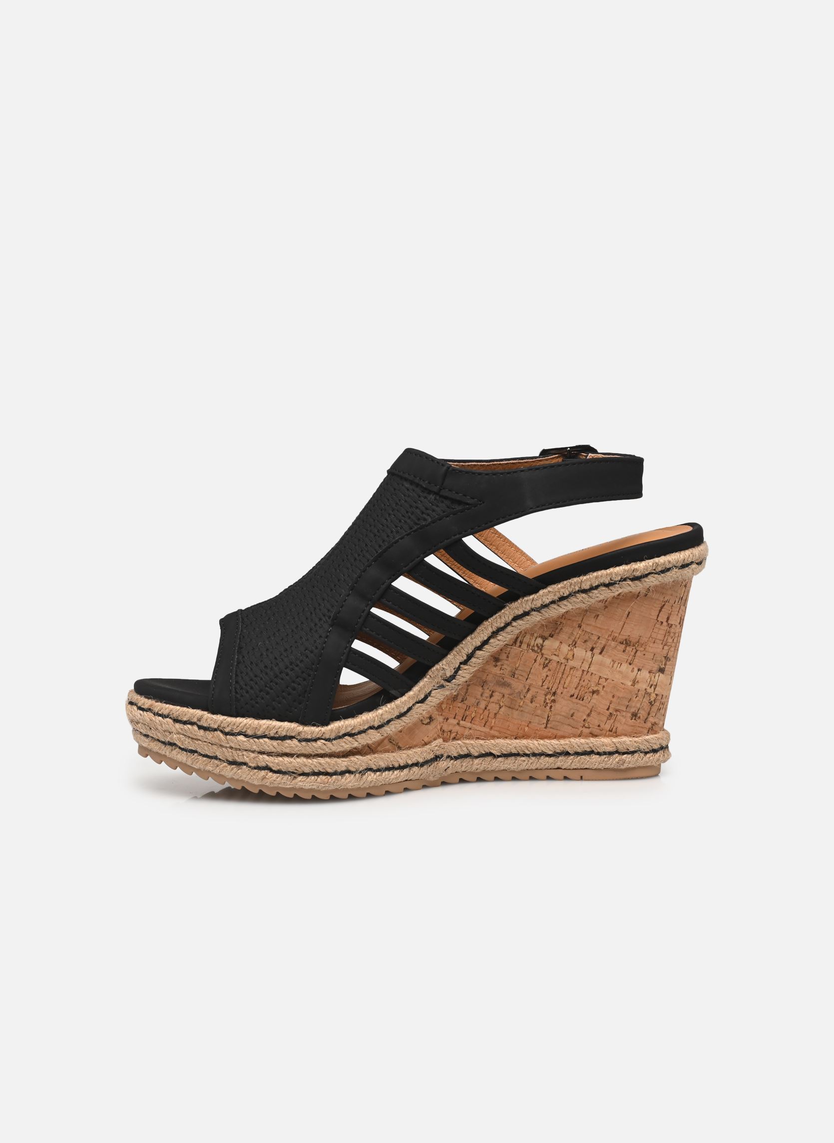 Sandales compensées et plateformes Dumai femme noir Chattawak Sandales compensées et plateformes Dumai femme noir Noir
