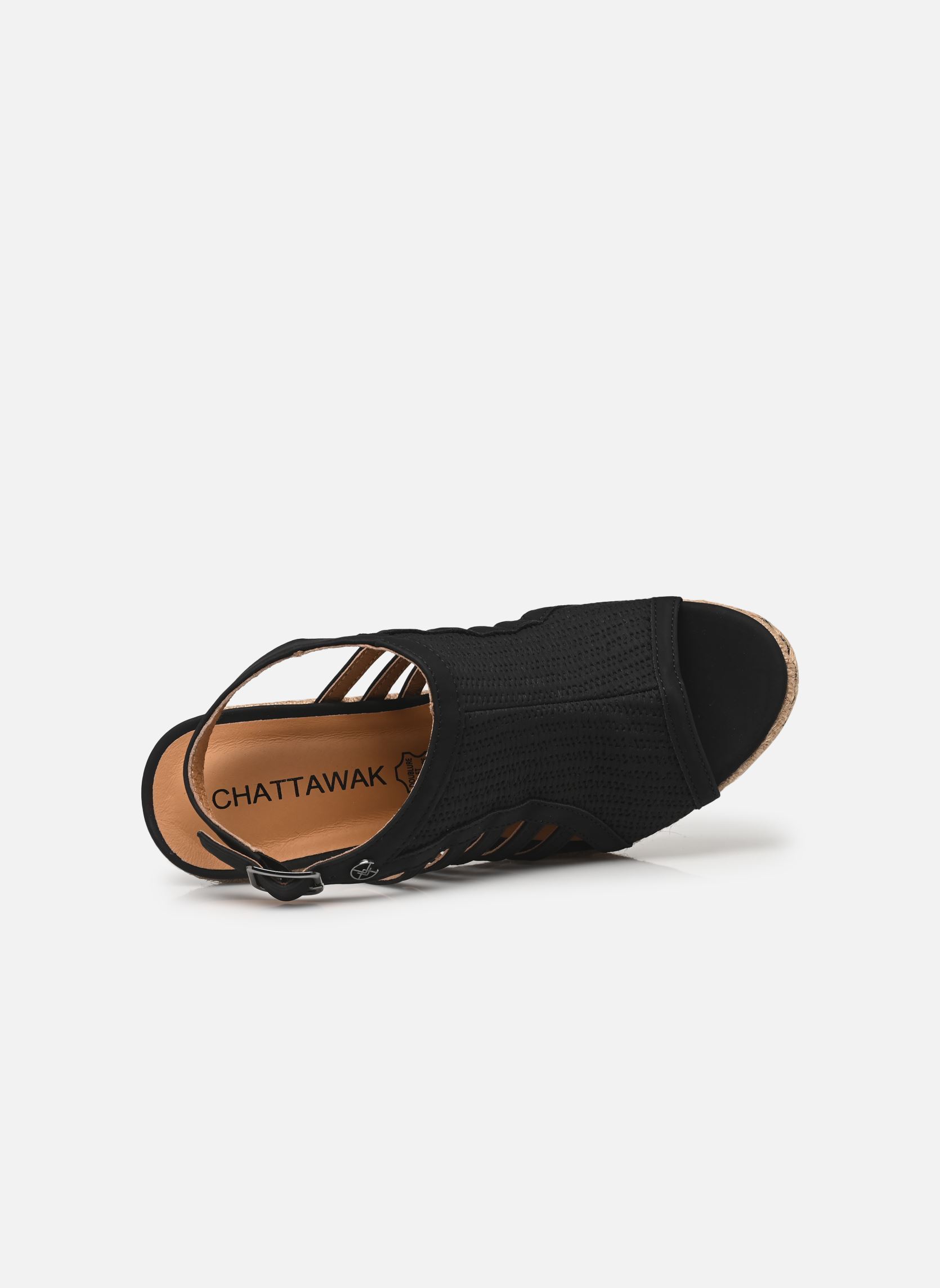 Sandales compensées et plateformes Dumai femme noir Chattawak Sandales compensées et plateformes Dumai femme noir Noir
