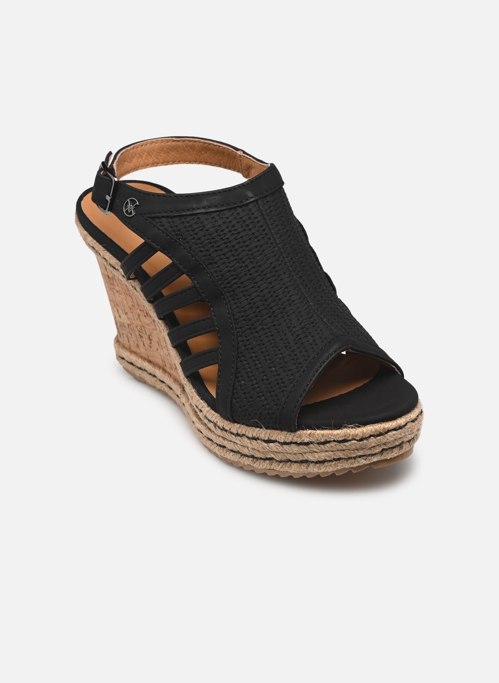 Sandales compensées et plateformes Dumai femme noir Chattawak Sandales compensées et plateformes Dumai femme noir Noir