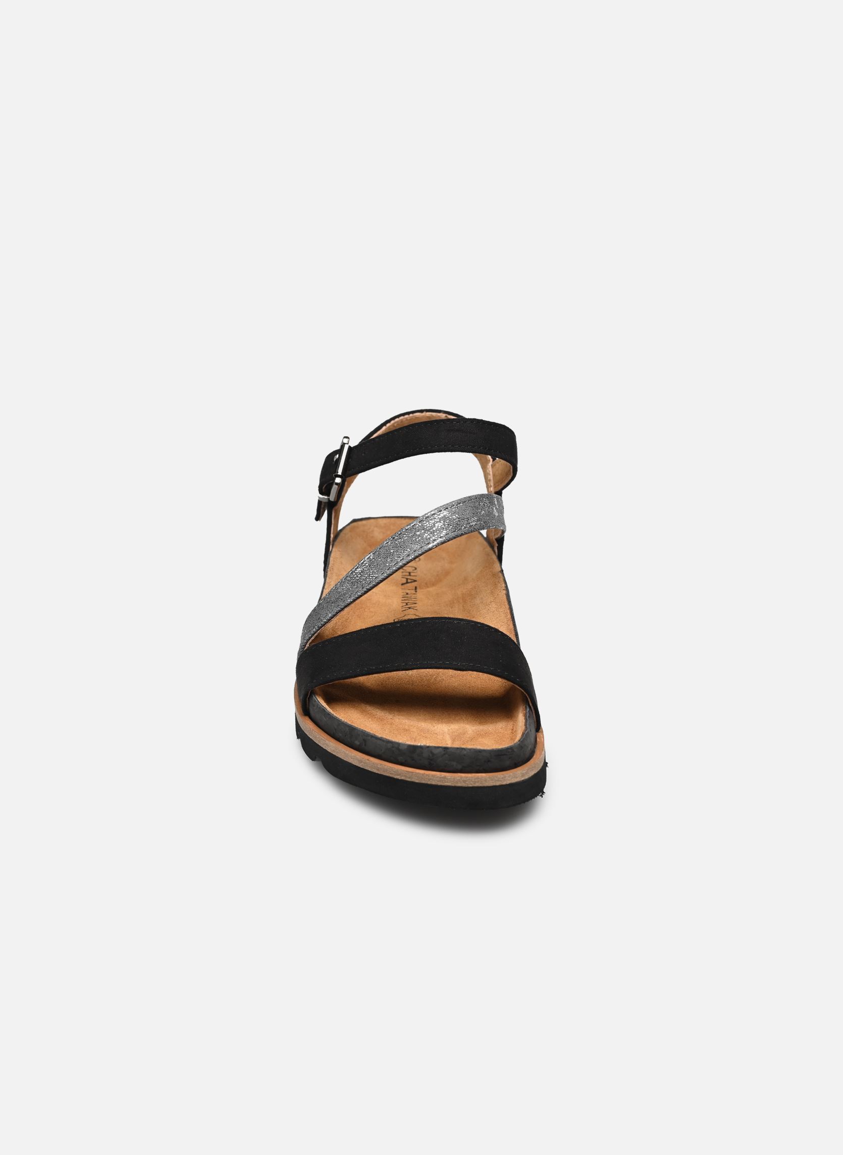 Sandales compensées et plateformes Silvia femme noir Chattawak Sandales compensées et plateformes Silvia femme noir Noir