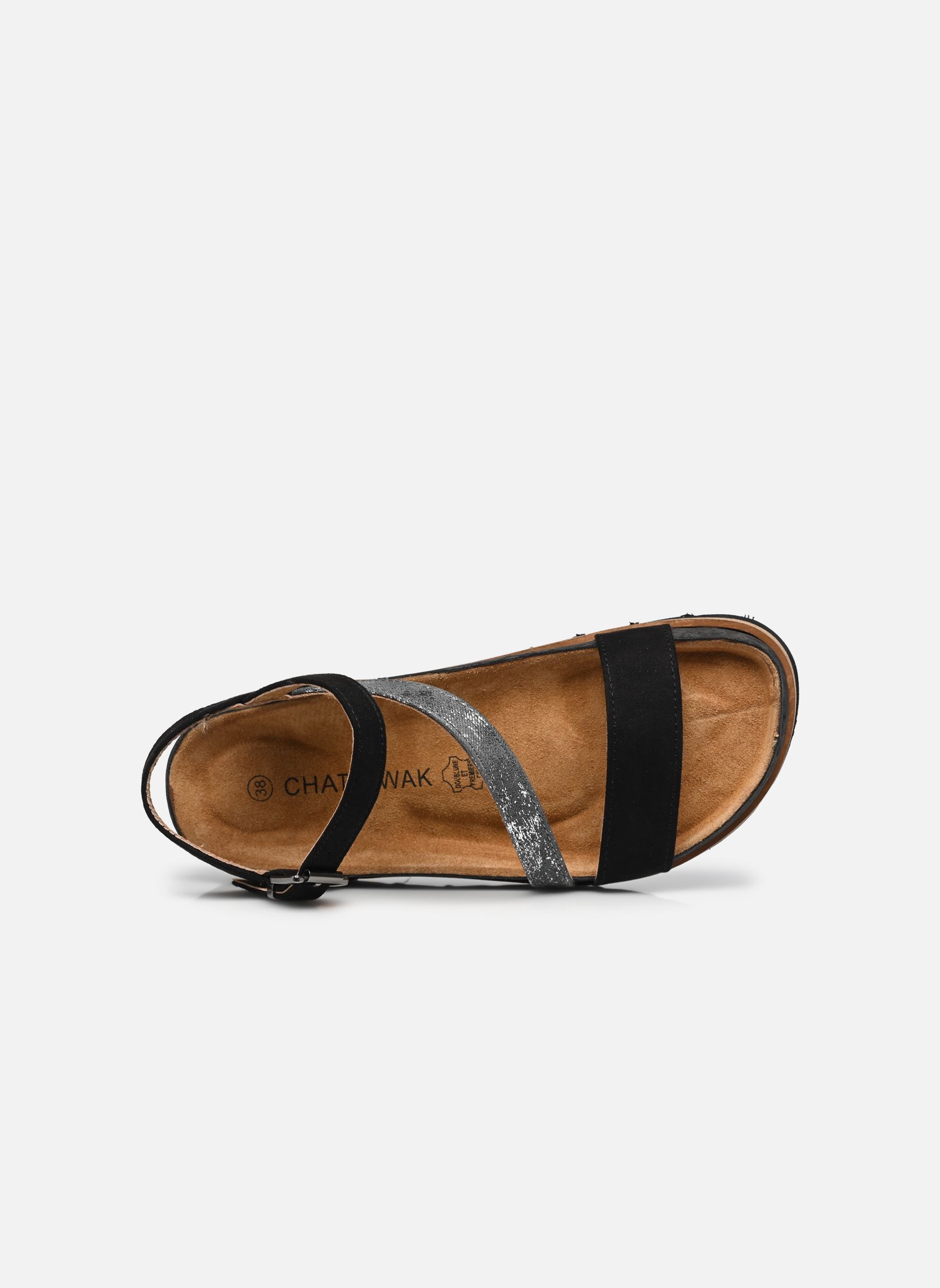 Sandales compensées et plateformes Silvia femme noir Chattawak Sandales compensées et plateformes Silvia femme noir Noir