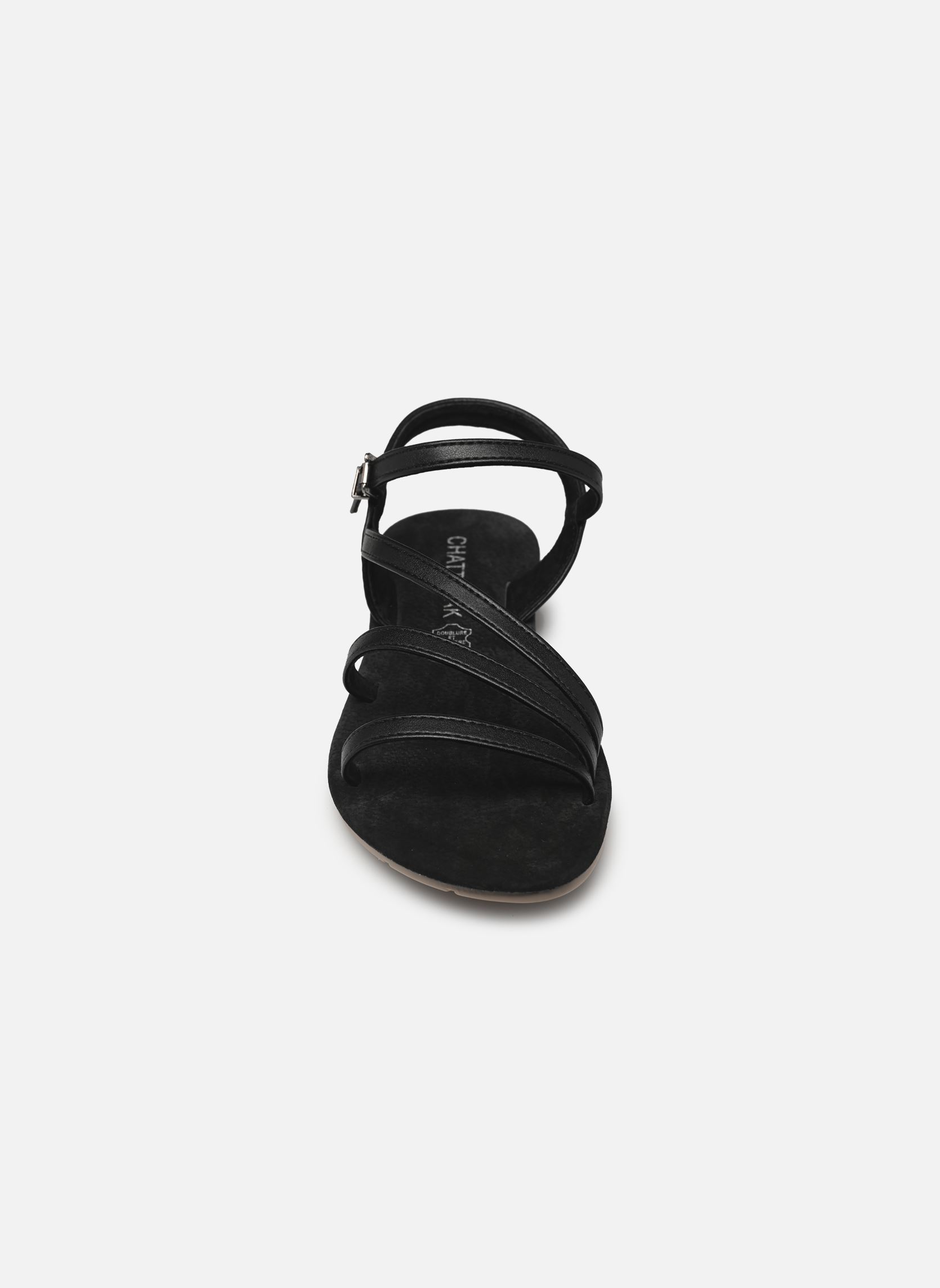 Flache Sandalen Rebeca damen schwarz Chattawak Flache Sandalen Rebeca damen schwarz NOIR