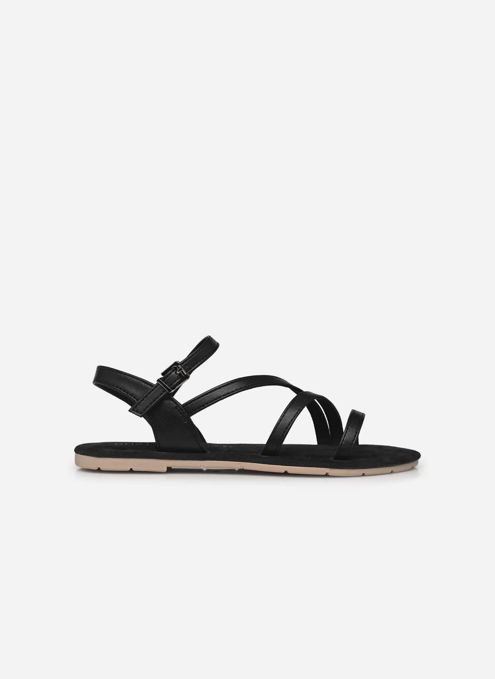 Flache Sandalen Rebeca damen schwarz Chattawak Flache Sandalen Rebeca damen schwarz NOIR