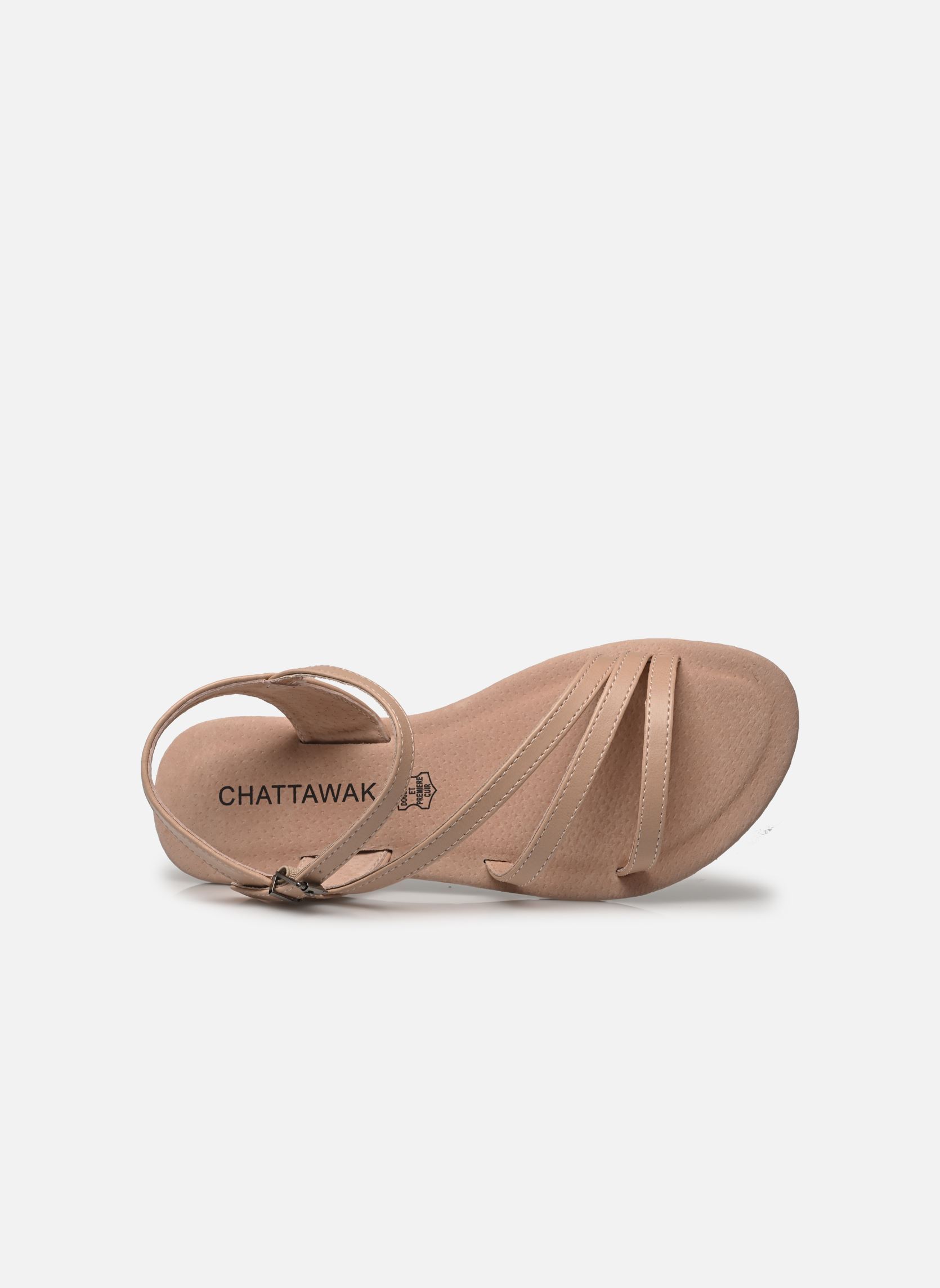 Sandales plates Rebeca femme rose Chattawak Sandales plates Rebeca femme rose VIEUX ROSE
