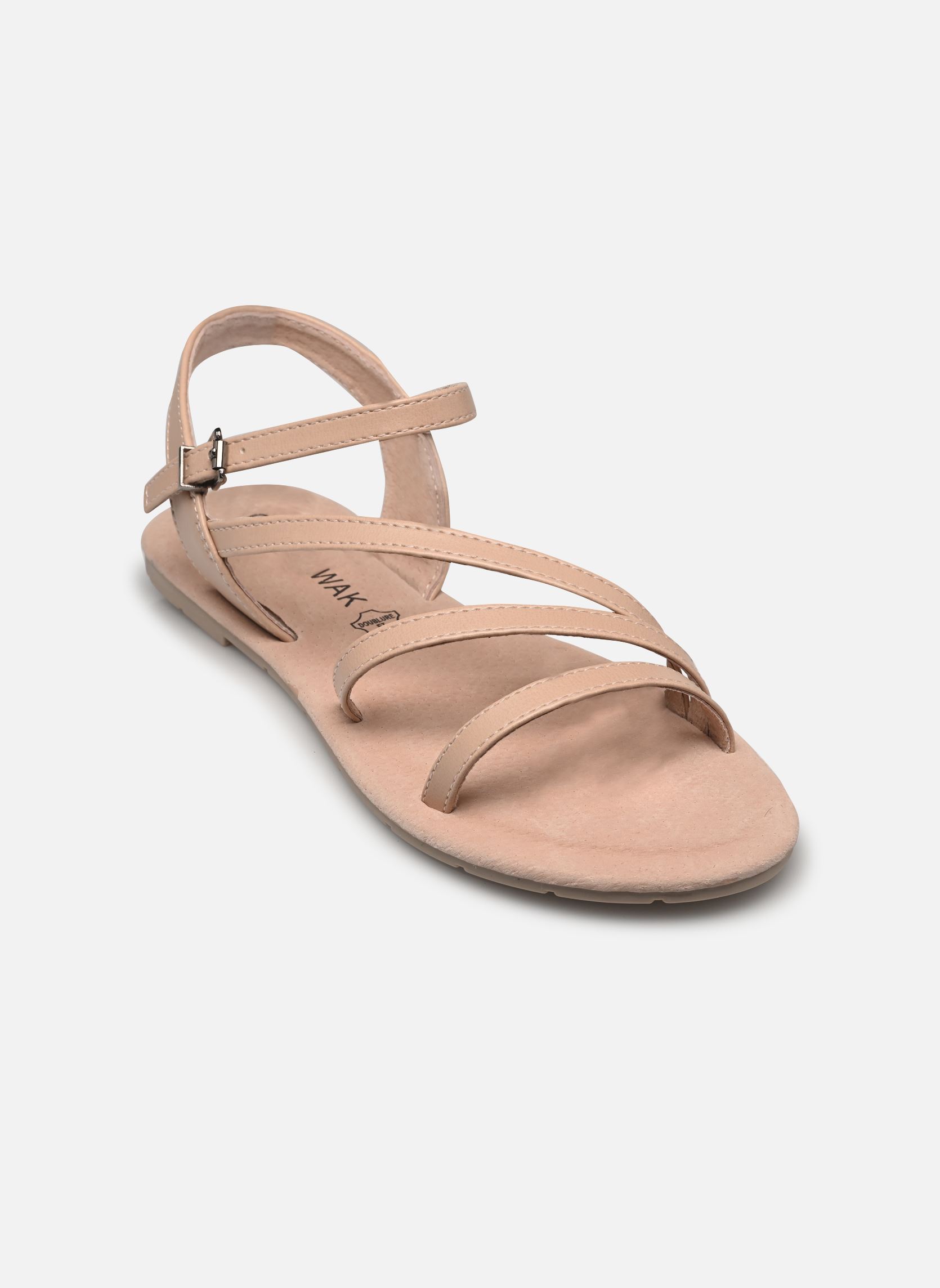 Sandales plates Rebeca femme rose Chattawak Sandales plates Rebeca femme rose VIEUX ROSE
