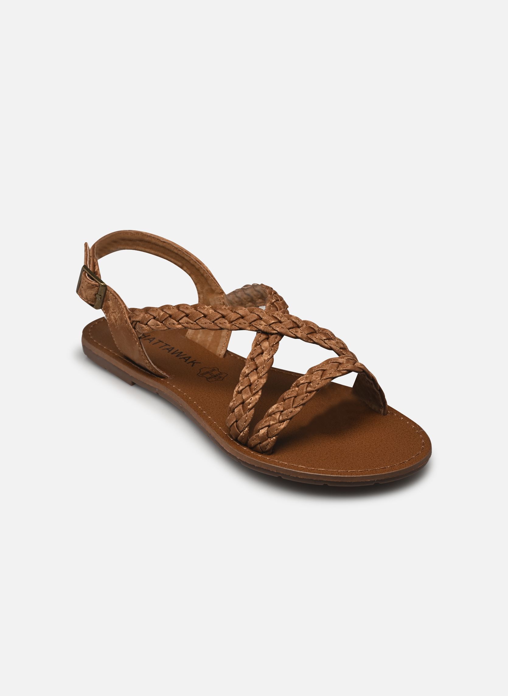 Flache Sandalen Rosalia damen braun Chattawak Flache Sandalen Rosalia damen braun Camel