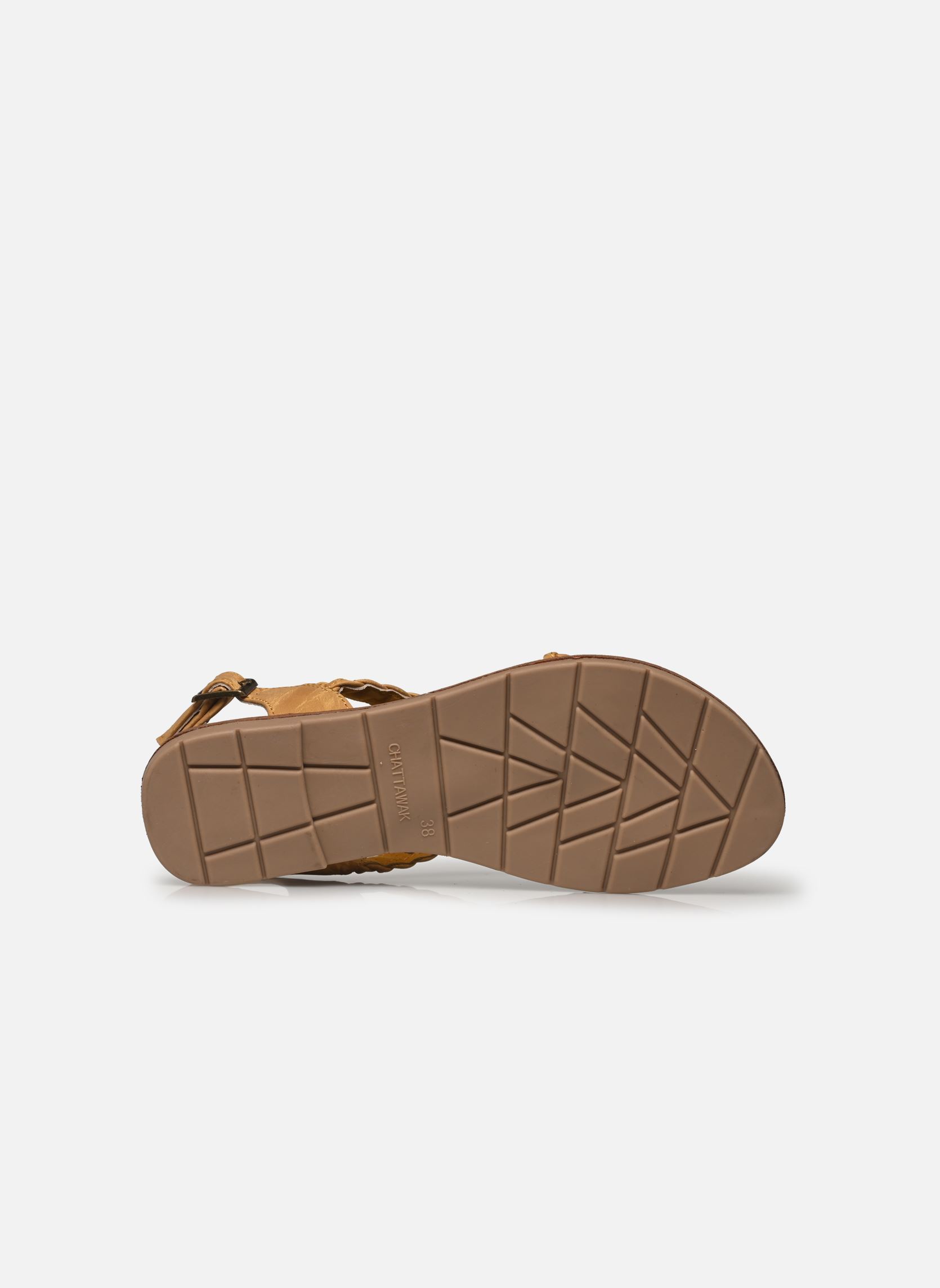 Flache Sandalen Rosalia damen gelb Chattawak Flache Sandalen Rosalia damen gelb Jaune