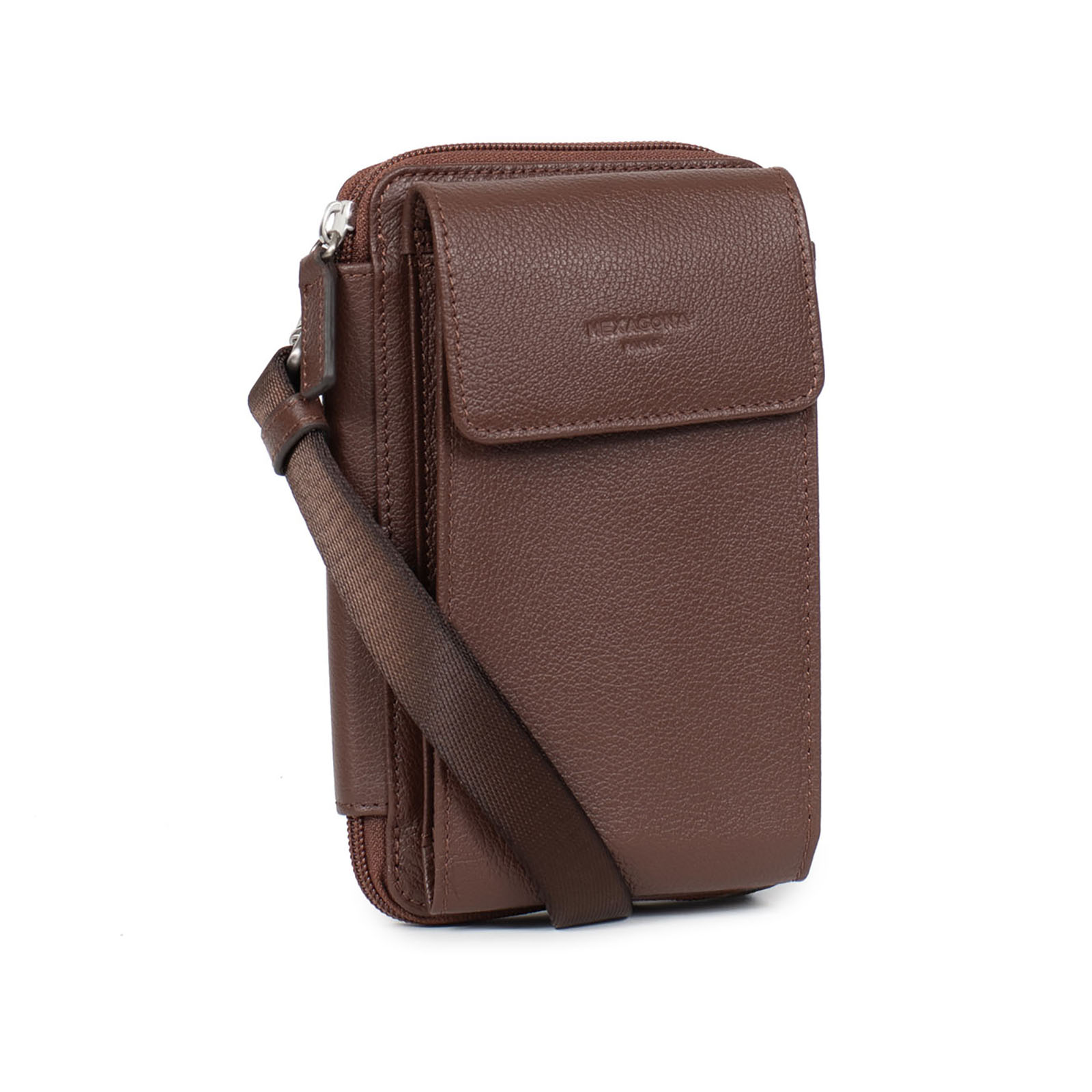 Pochettes CONFORT homme marron Hexagona Pochettes CONFORT homme marron Marron foncé