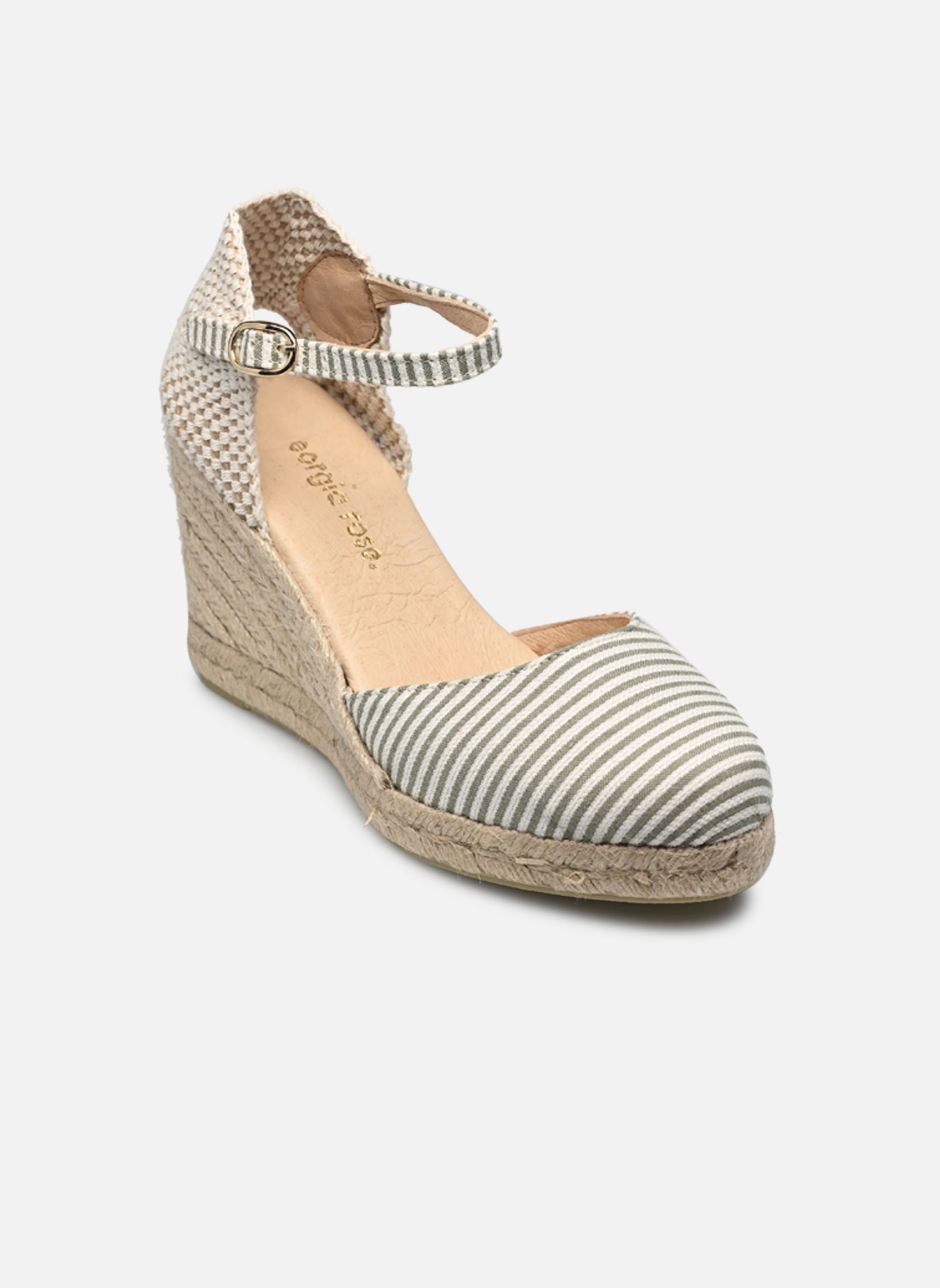 Espadrilles compensées et plateformes Dista femme vert Georgia Rose Espadrilles compensées et plateformes Dista femme vert Kaki