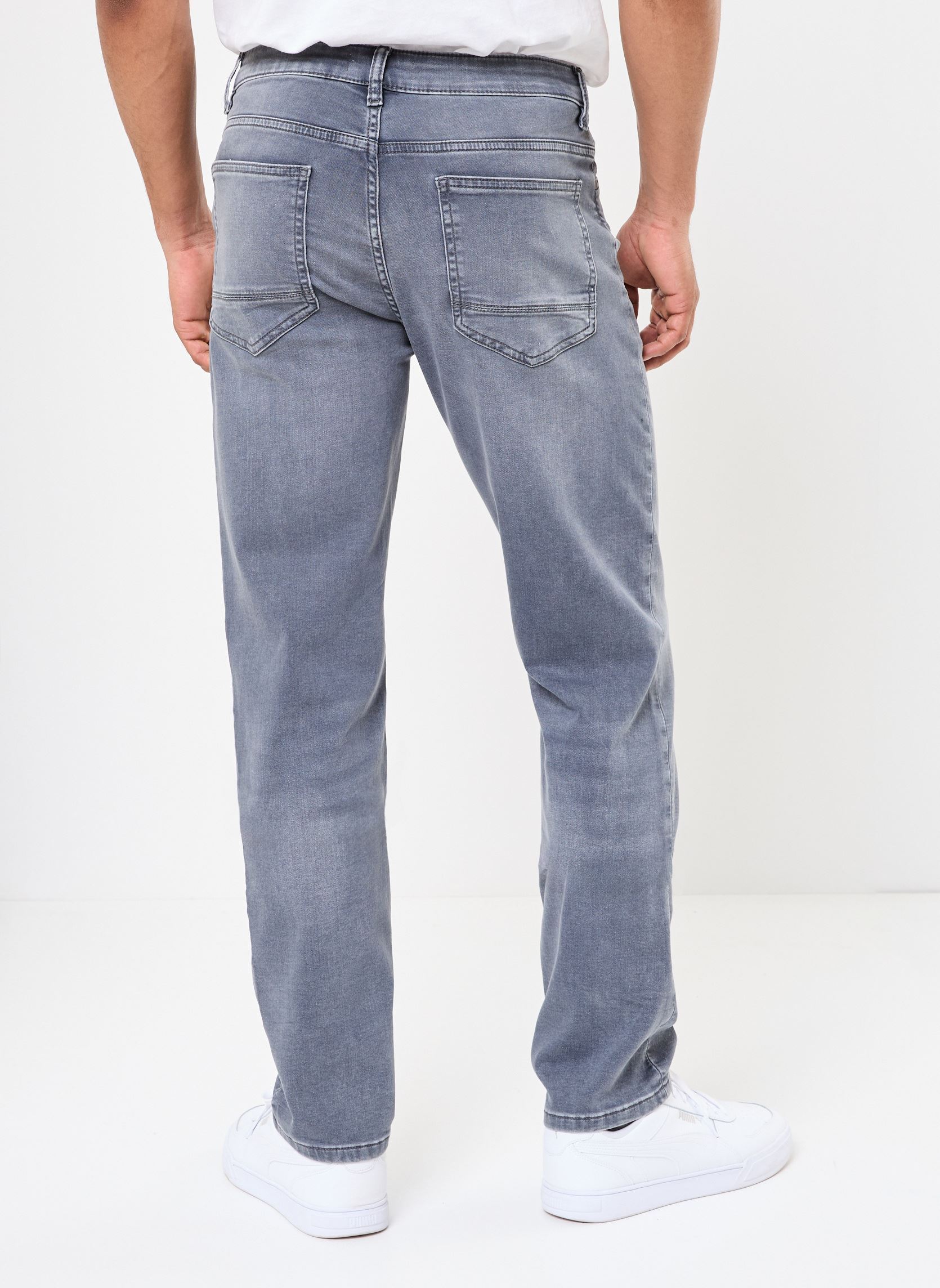 Rechte jeans / Straight Leg Jeans PHARAON heren grijs MADE BY Rechte jeans / Straight Leg Jeans PHARAON heren grijs DENIM GRIS