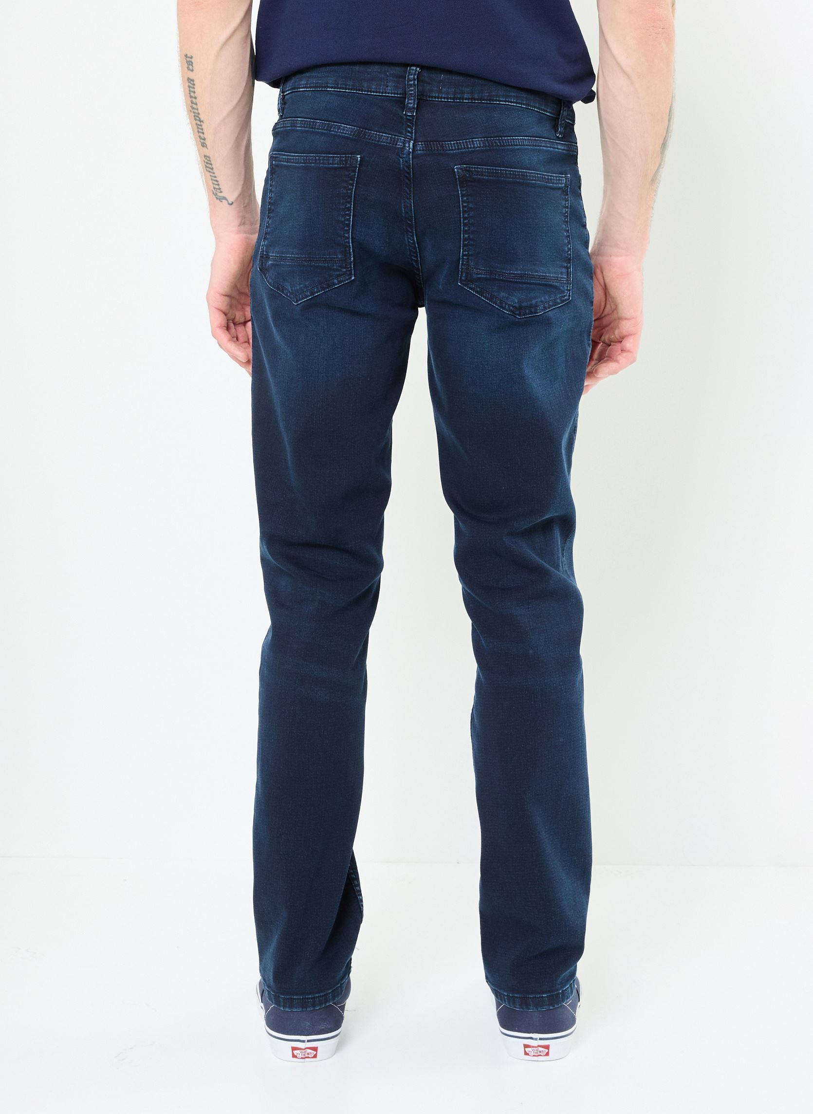 Rechte jeans / Straight Leg Jeans PHARAON heren blauw MADE BY Rechte jeans / Straight Leg Jeans PHARAON heren blauw DENIM BLUE BLACK