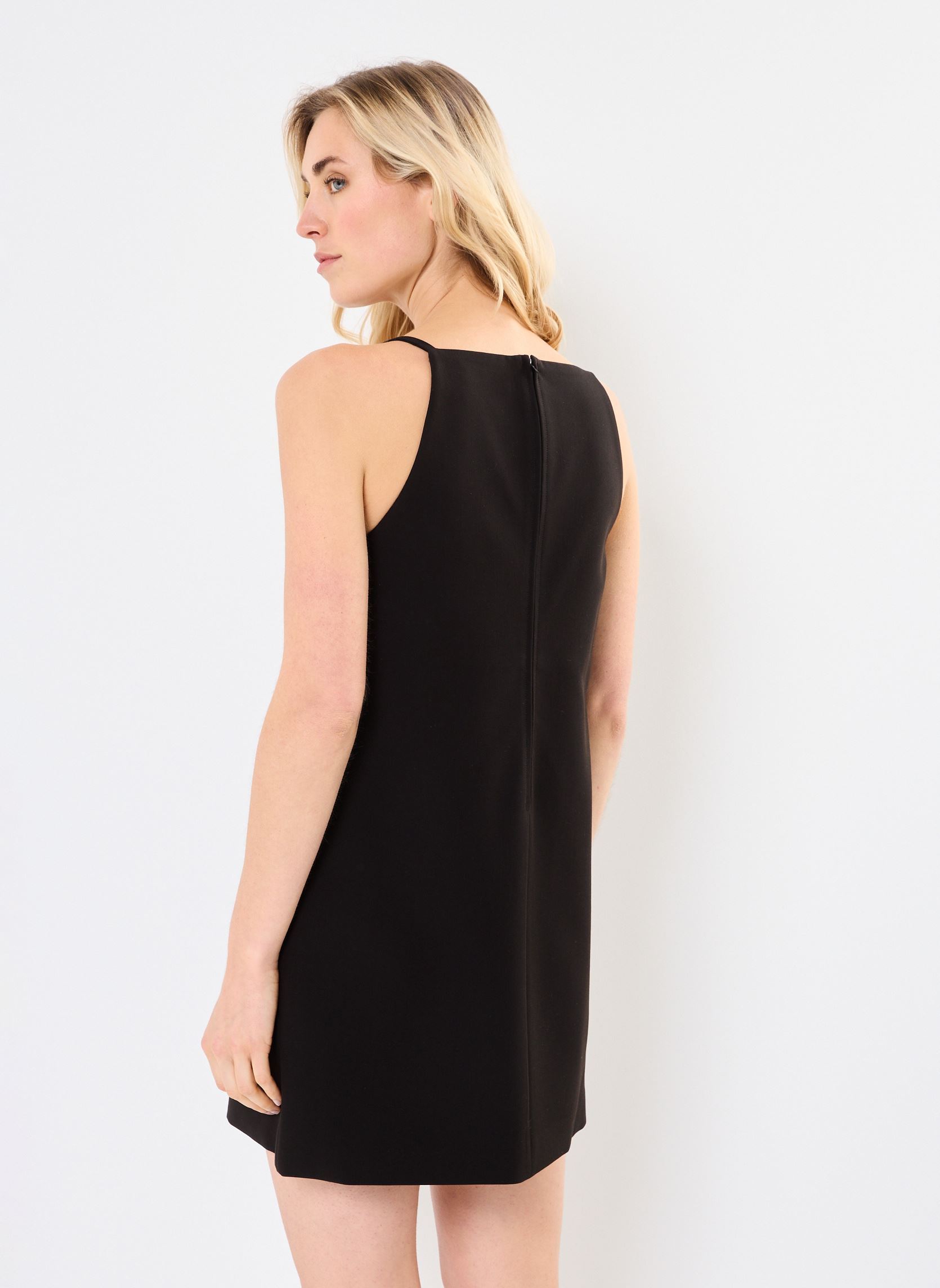 Robes ROBE-CREPE femme noir MADE BY Robes ROBE-CREPE femme noir JET BLACK
