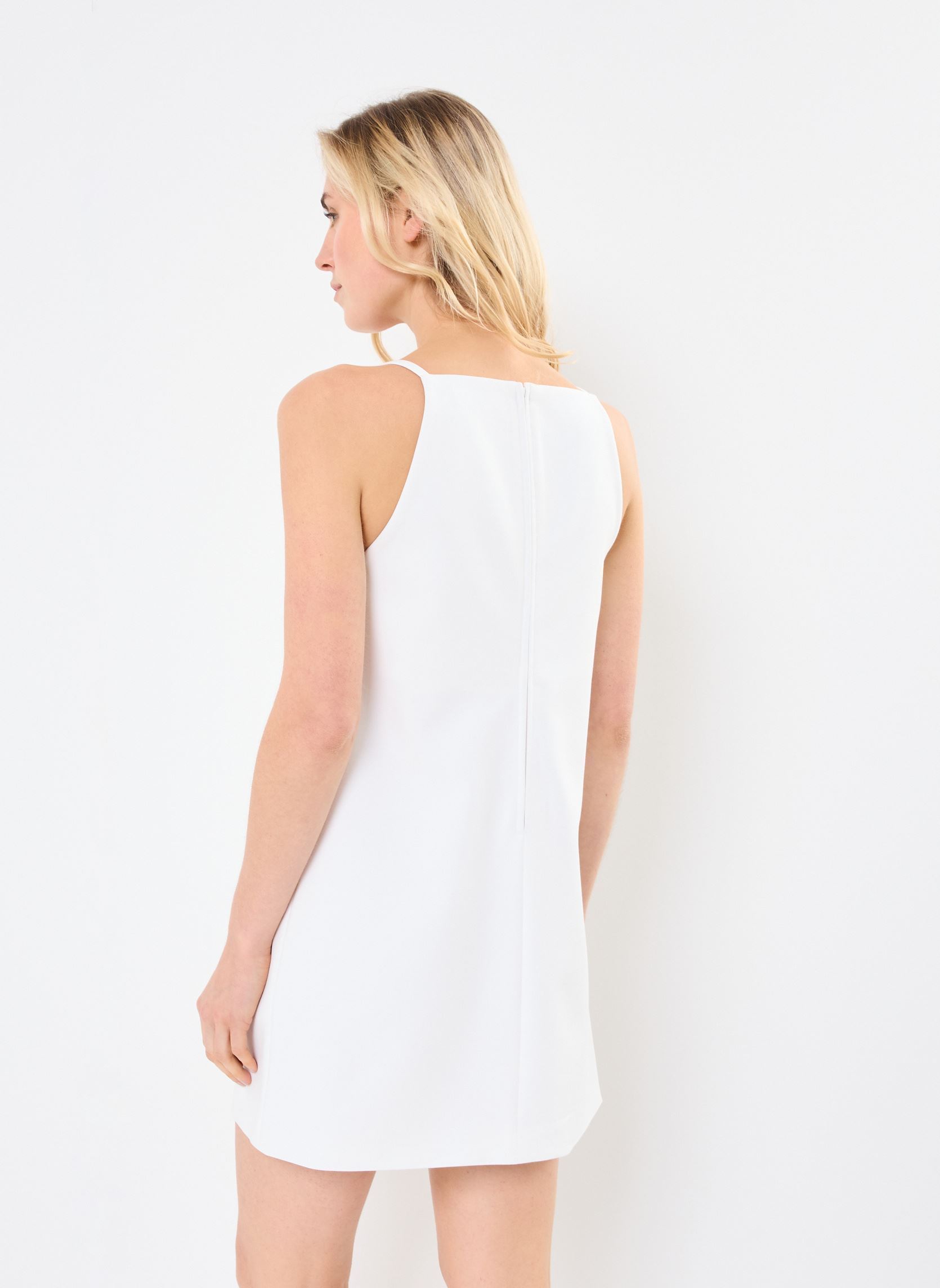Kleider ROBE-CREPE damen weiß MADE BY Kleider ROBE-CREPE damen weiß BRIGHT WHITE