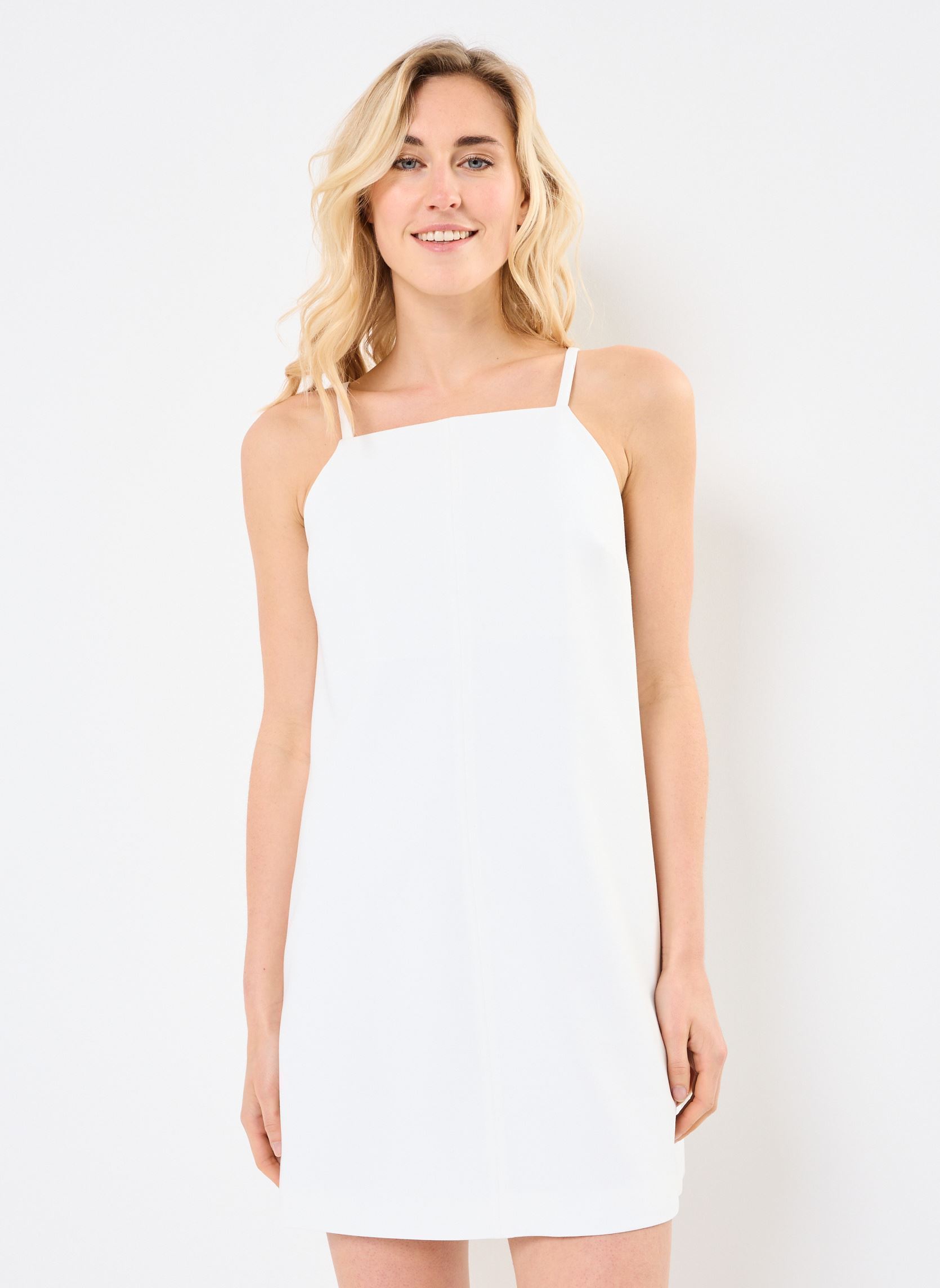Kleider ROBE-CREPE damen weiß MADE BY Kleider ROBE-CREPE damen weiß BRIGHT WHITE