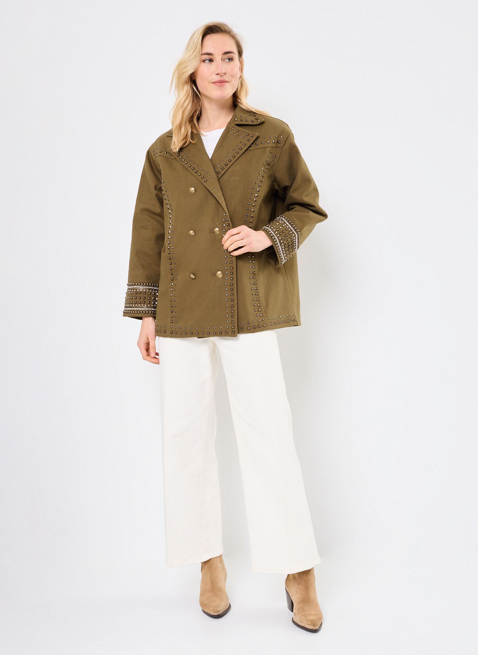 Giubbotti FBLO30006K donna verde The Kooples Giubbotti FBLO30006K donna verde KAK01