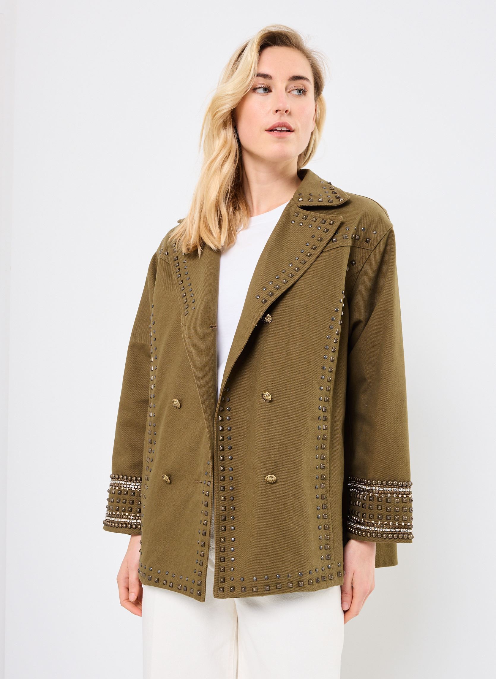 Giubbotti FBLO30006K donna verde The Kooples Giubbotti FBLO30006K donna verde KAK01