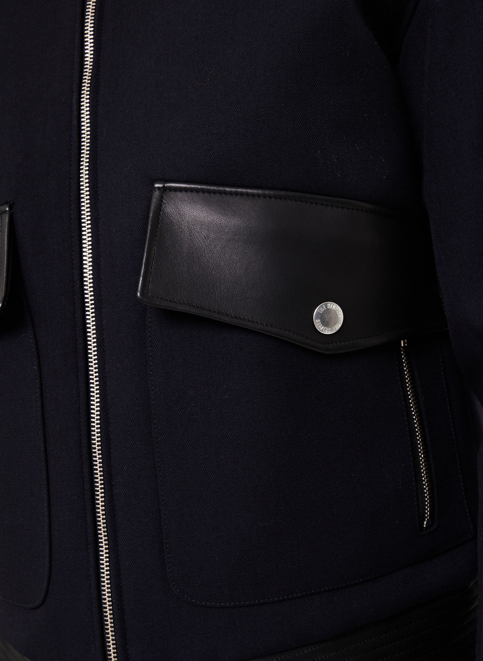 Bomberjacken HBLO30001K herren blau The Kooples Bomberjacken HBLO30001K herren blau Nav01