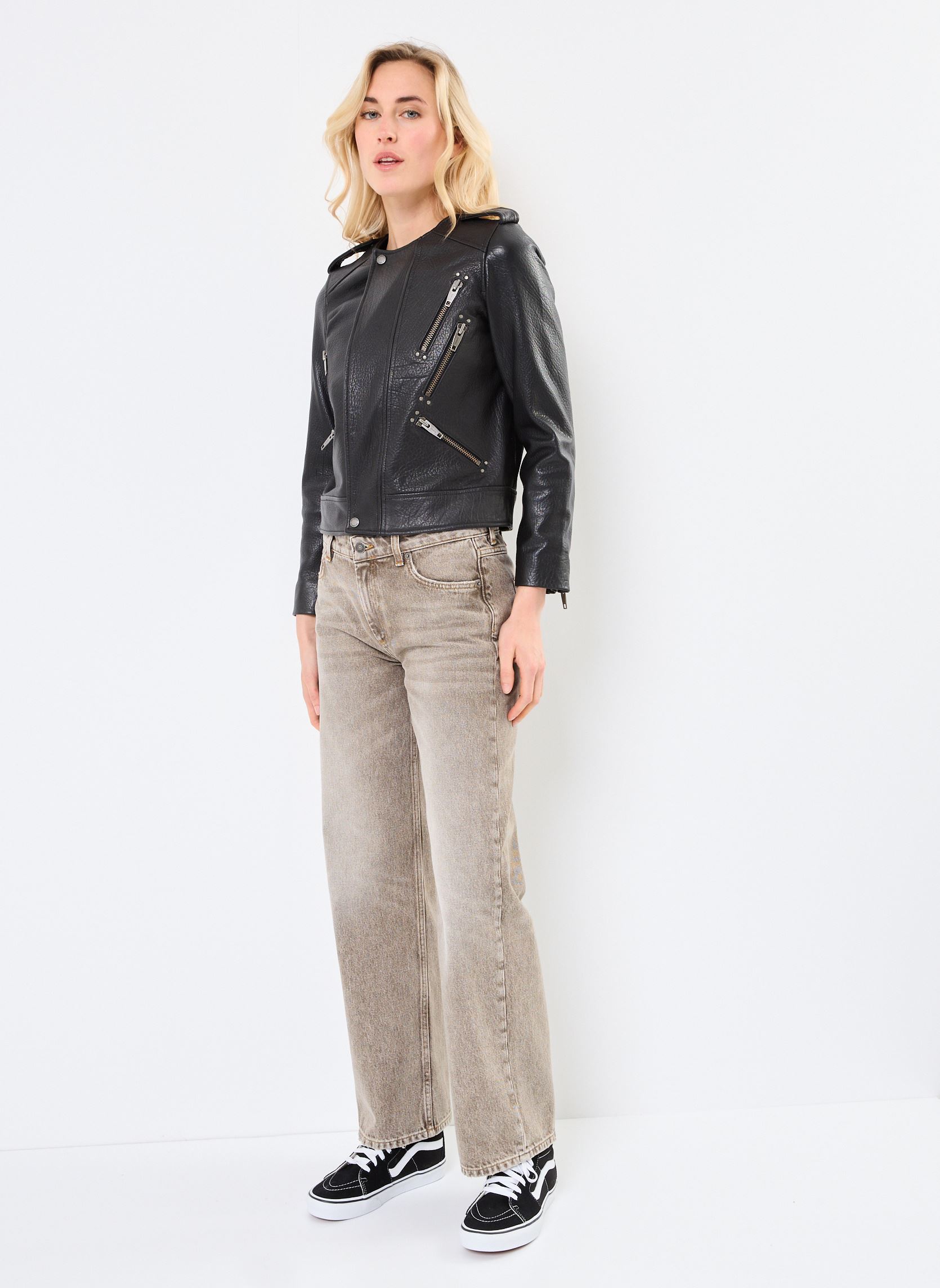 Vestes FCUI30002K femme noir The Kooples Vestes FCUI30002K femme noir BLA01