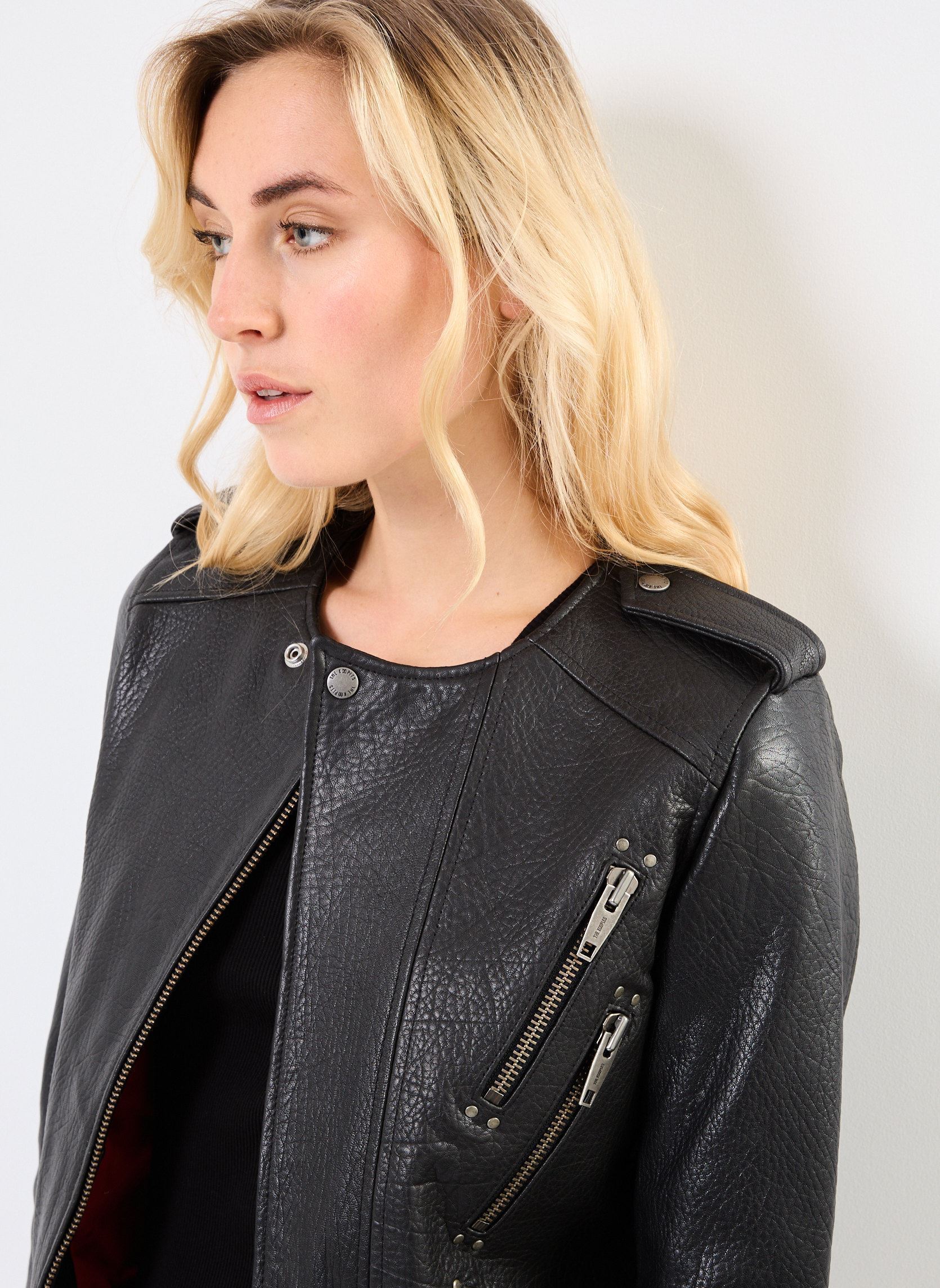 Vestes FCUI30002K femme noir The Kooples Vestes FCUI30002K femme noir BLA01