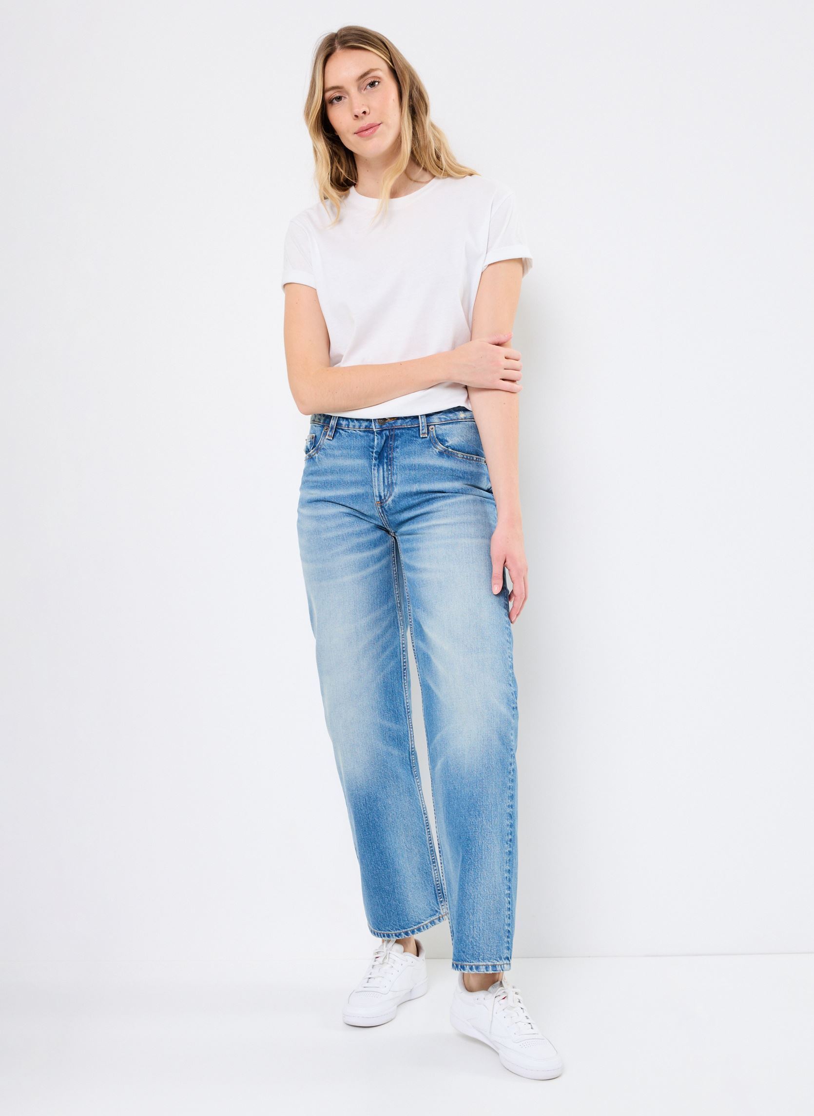 Jeans droit FJEA30003J femme bleu The Kooples Jeans droit FJEA30003J femme bleu BLU32