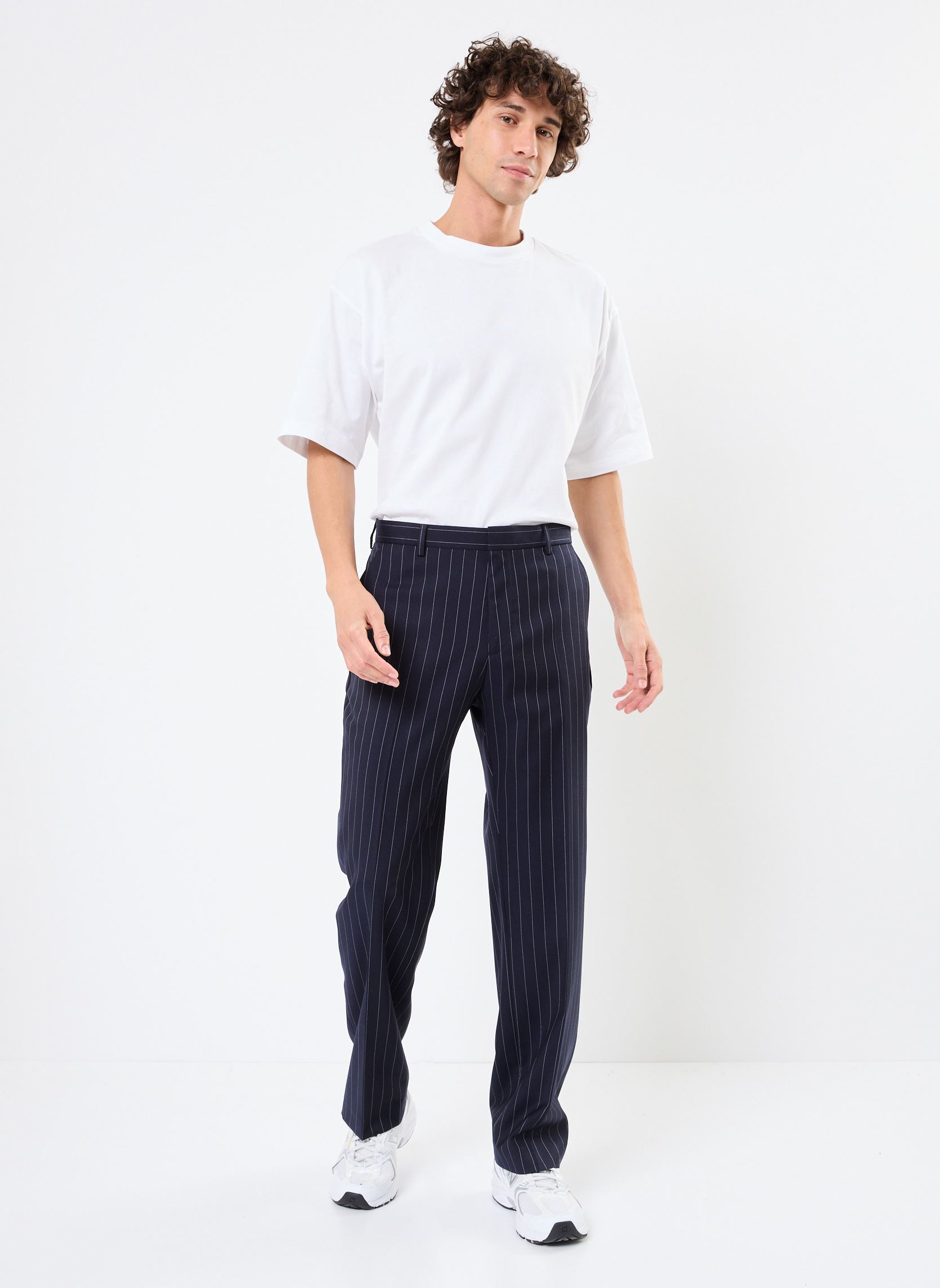 Pantaloni da abito HPAN30016K uomo blu The Kooples Pantaloni da abito HPAN30016K uomo blu NAV03