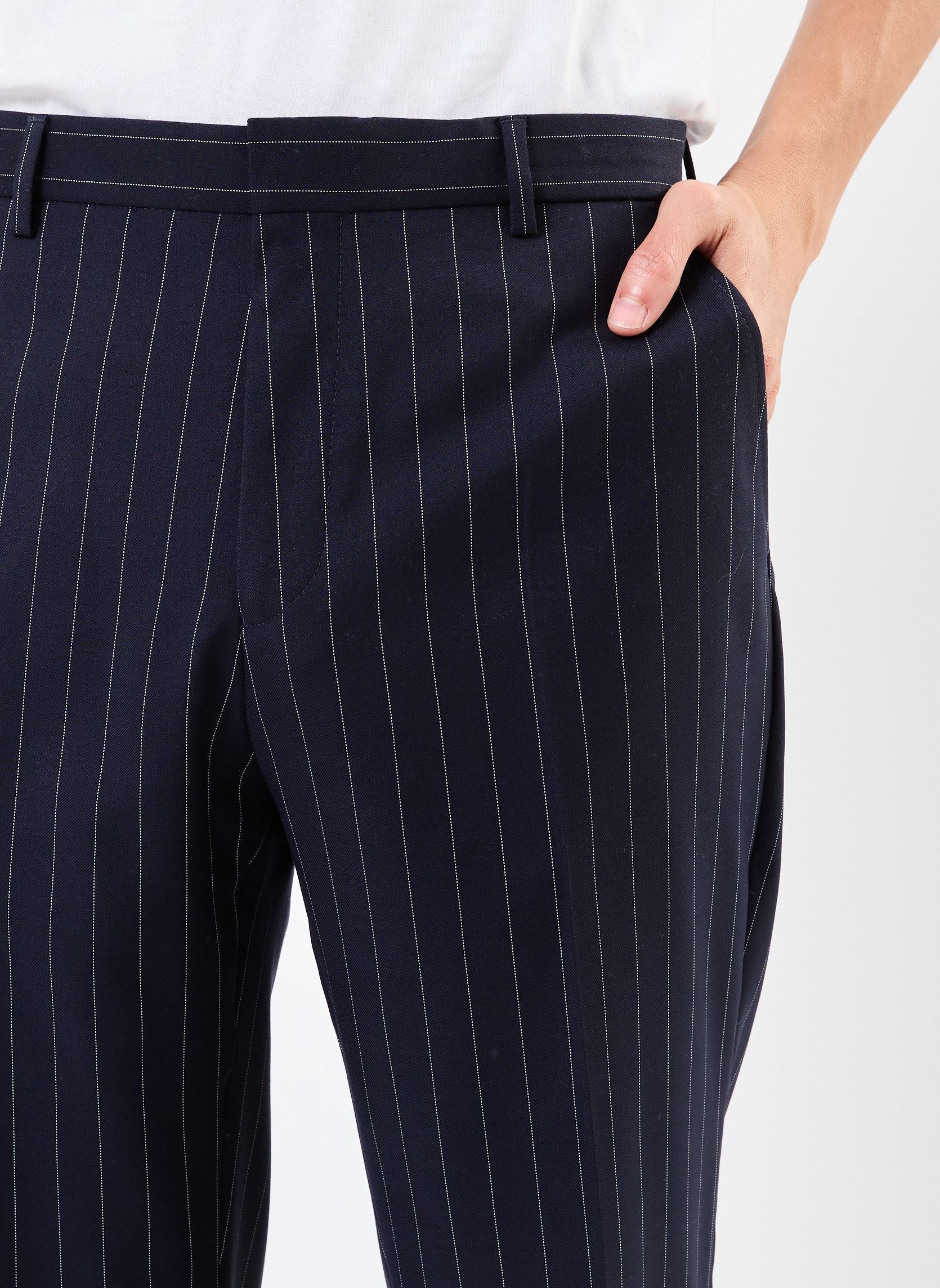 Pantaloni da abito HPAN30016K uomo blu The Kooples Pantaloni da abito HPAN30016K uomo blu NAV03