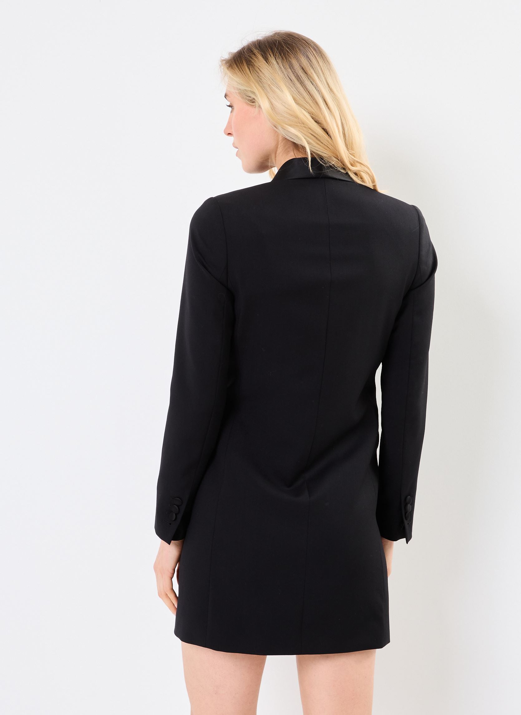 Lange Kleider FROB30048K damen schwarz The Kooples Lange Kleider FROB30048K damen schwarz BLA01