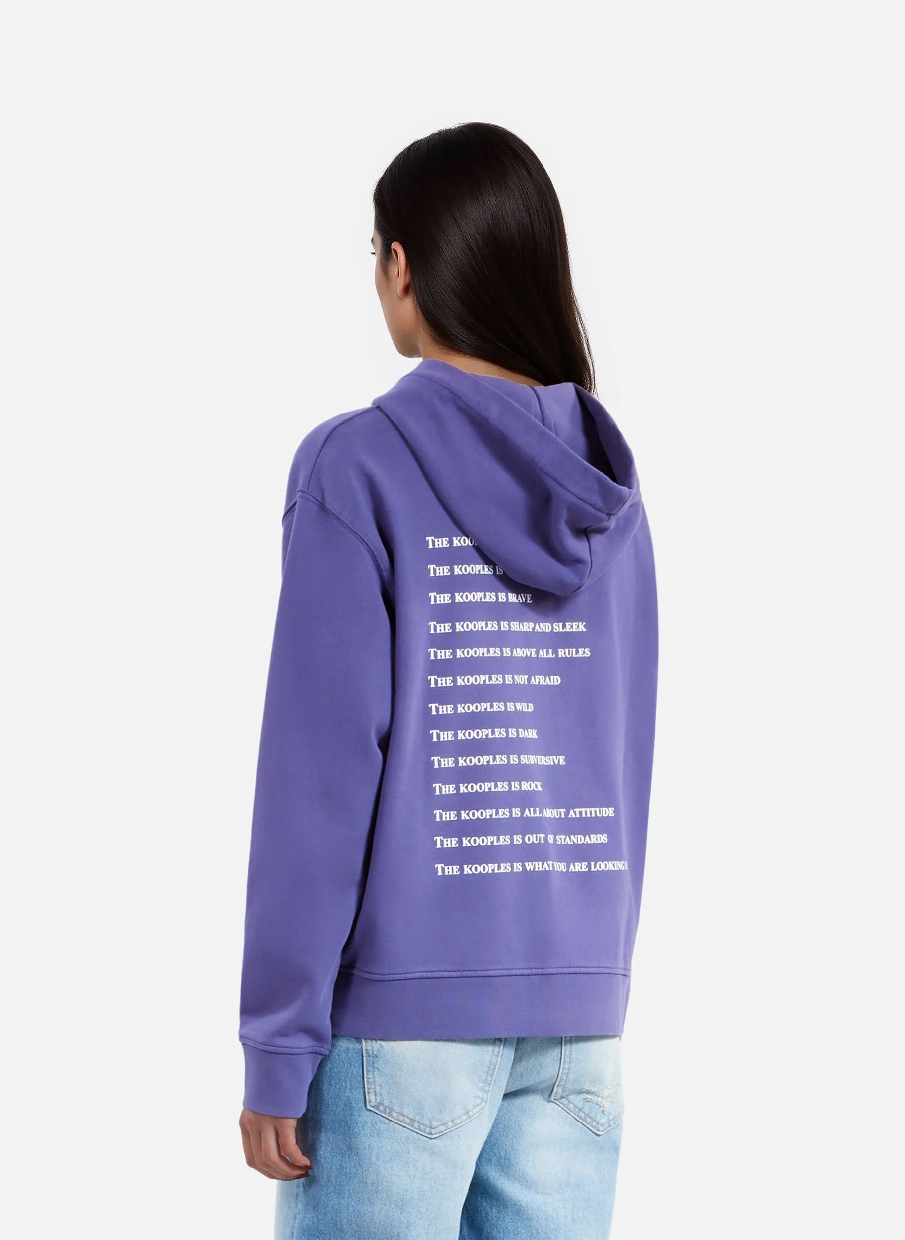 Sweats zippés FSWE30025K femme bleu The Kooples Sweats zippés FSWE30025K femme bleu BLUC7