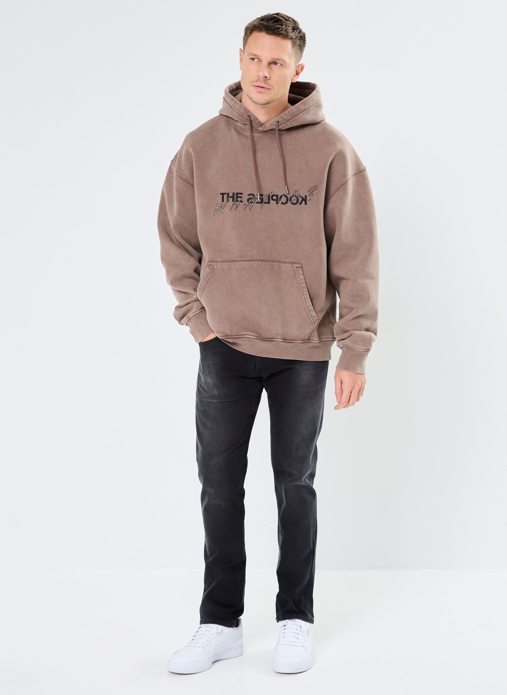 Kapuzenpullover HSWE30034K herren braun The Kooples Kapuzenpullover HSWE30034K herren braun BRW08