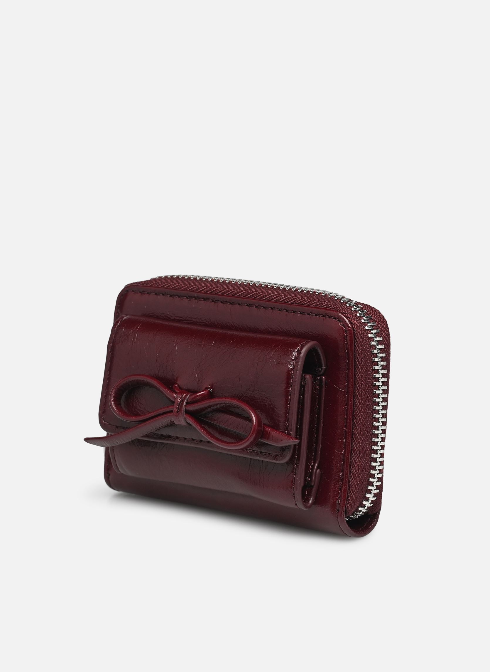 Porte-monnaie Cuir Vintage Bordeaux Années 50 - Très Bon état - Occasion