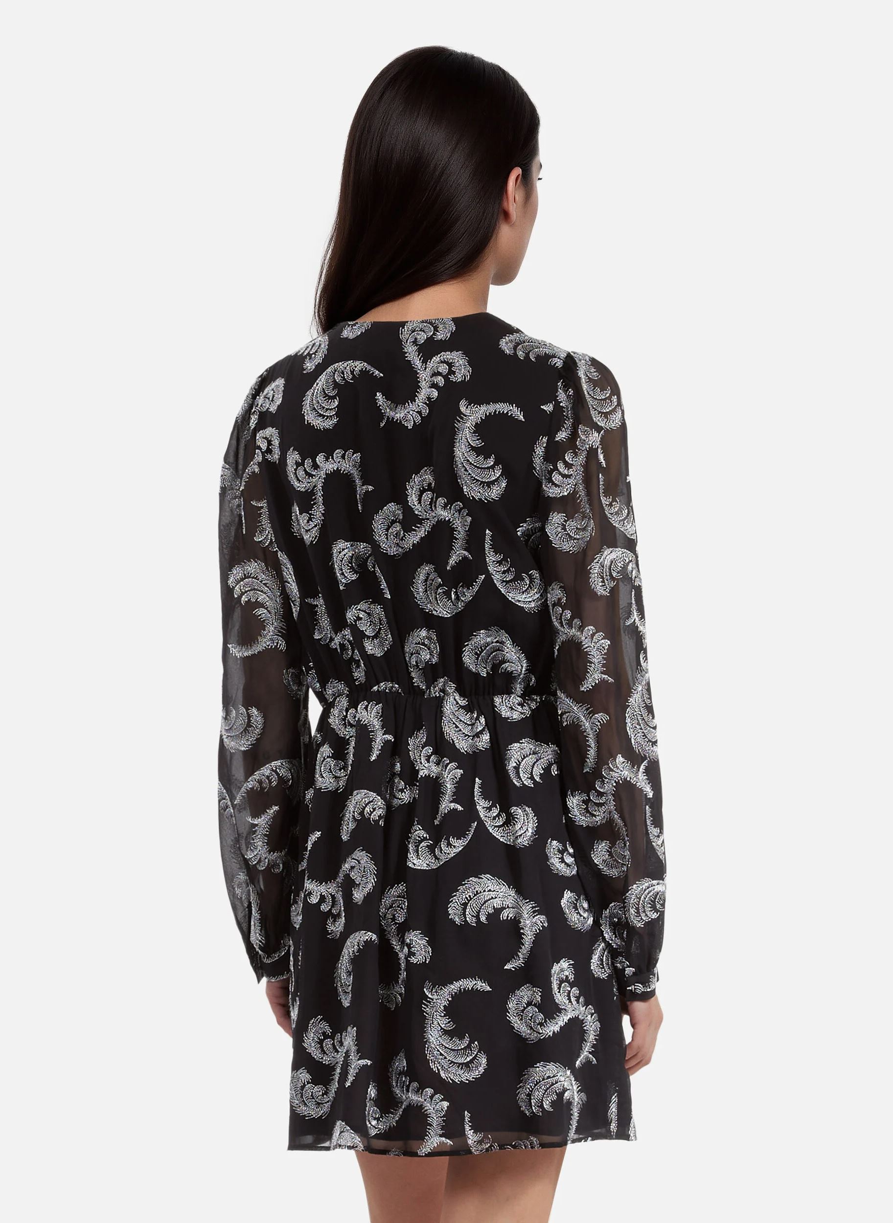 Robes FROB30040K femme noir The Kooples Robes FROB30040K femme noir BLA72
