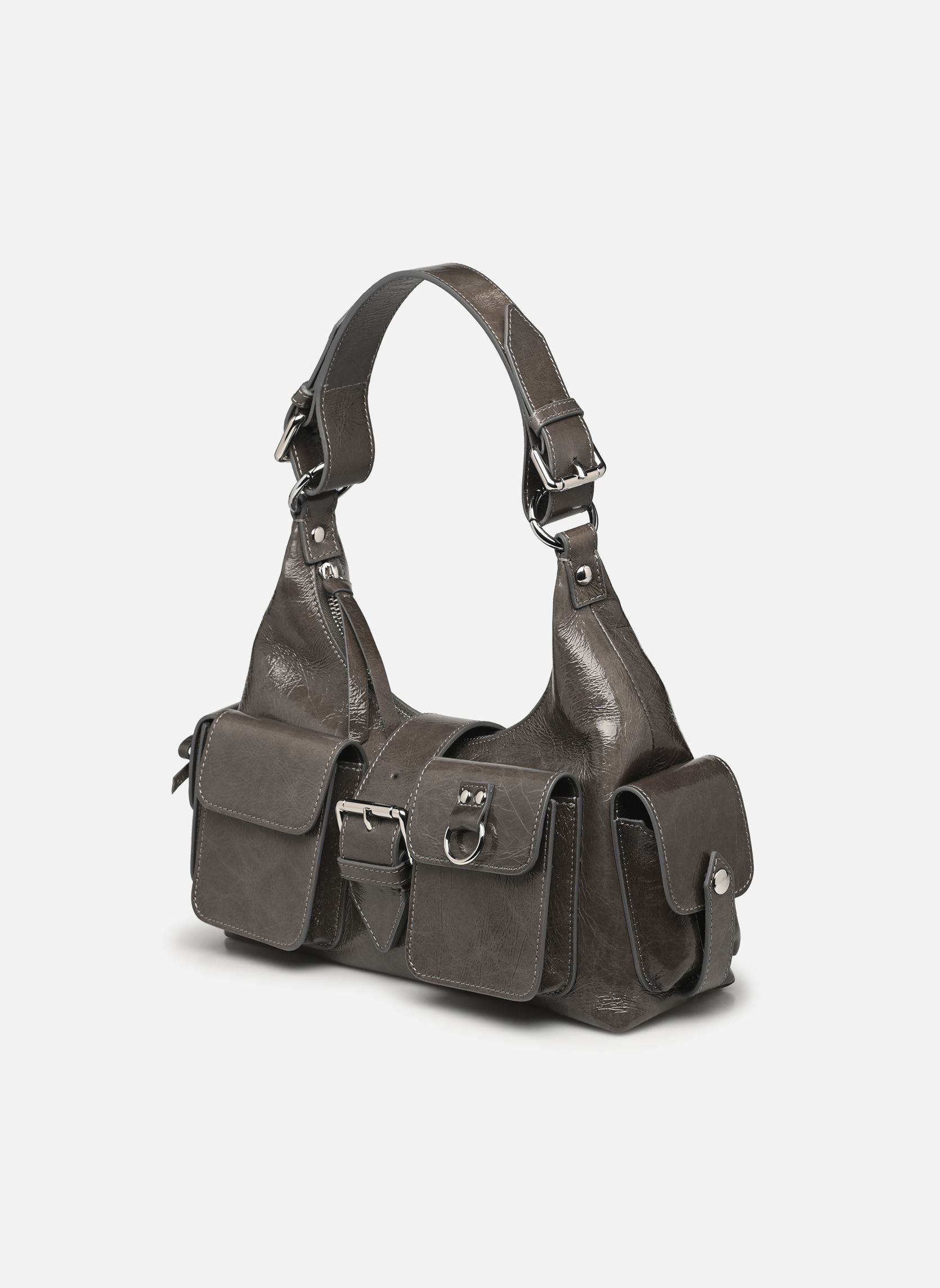 Sacs à main AFSAMELIA06 femme gris The Kooples Sacs à main AFSAMELIA06 femme gris GRY01