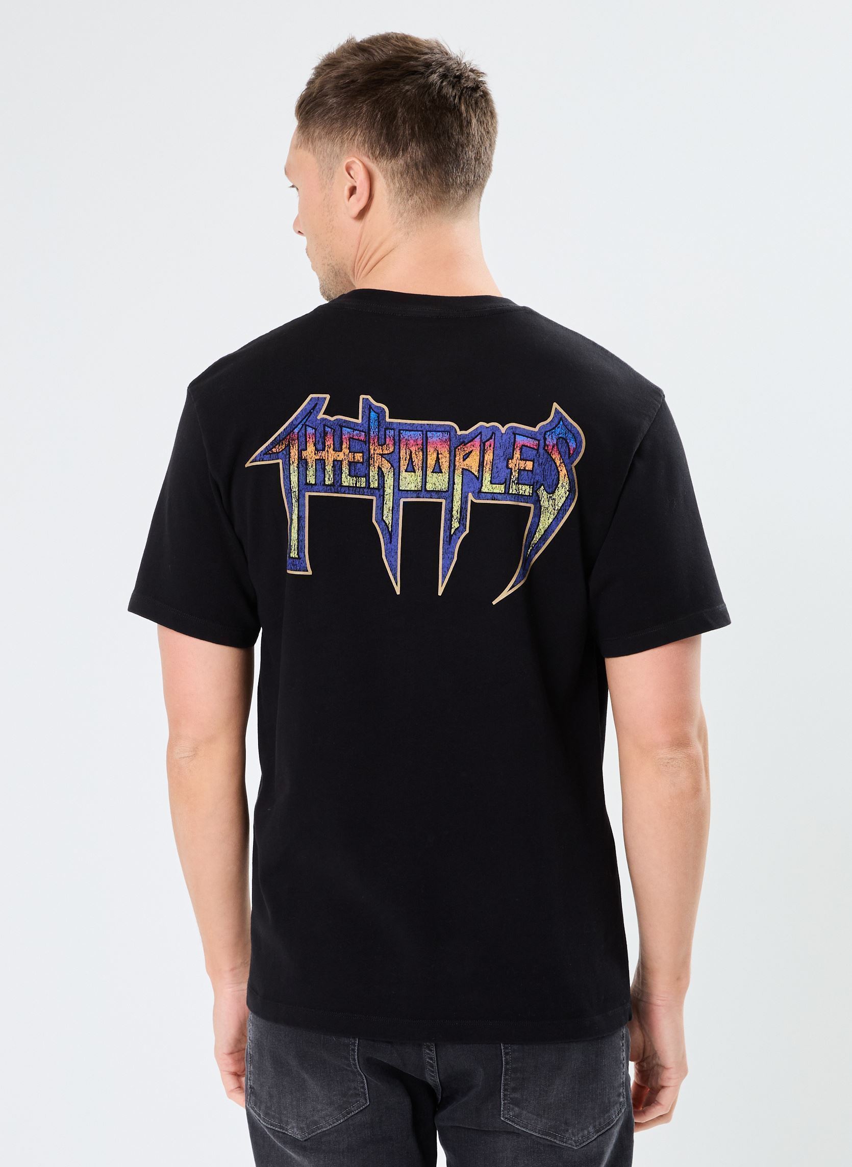 Camisetas de manga corta HTSC30045K hombre negro The Kooples Camisetas de manga corta HTSC30045K hombre negro BLA55