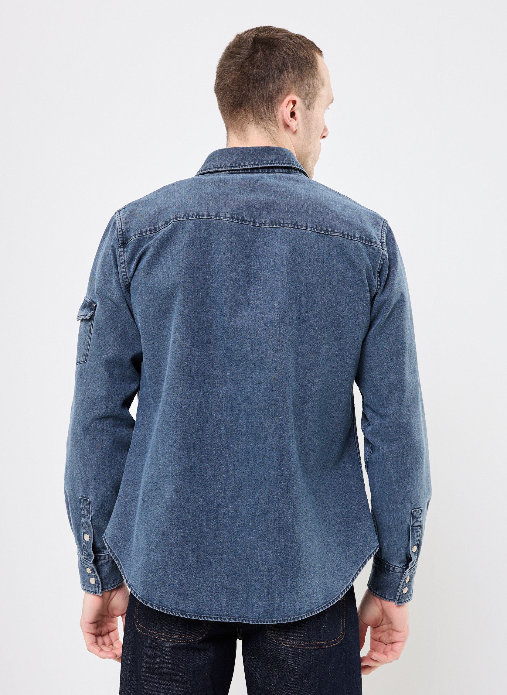 Chemises HCCD30003J homme bleu The Kooples Chemises HCCD30003J homme bleu BLU38