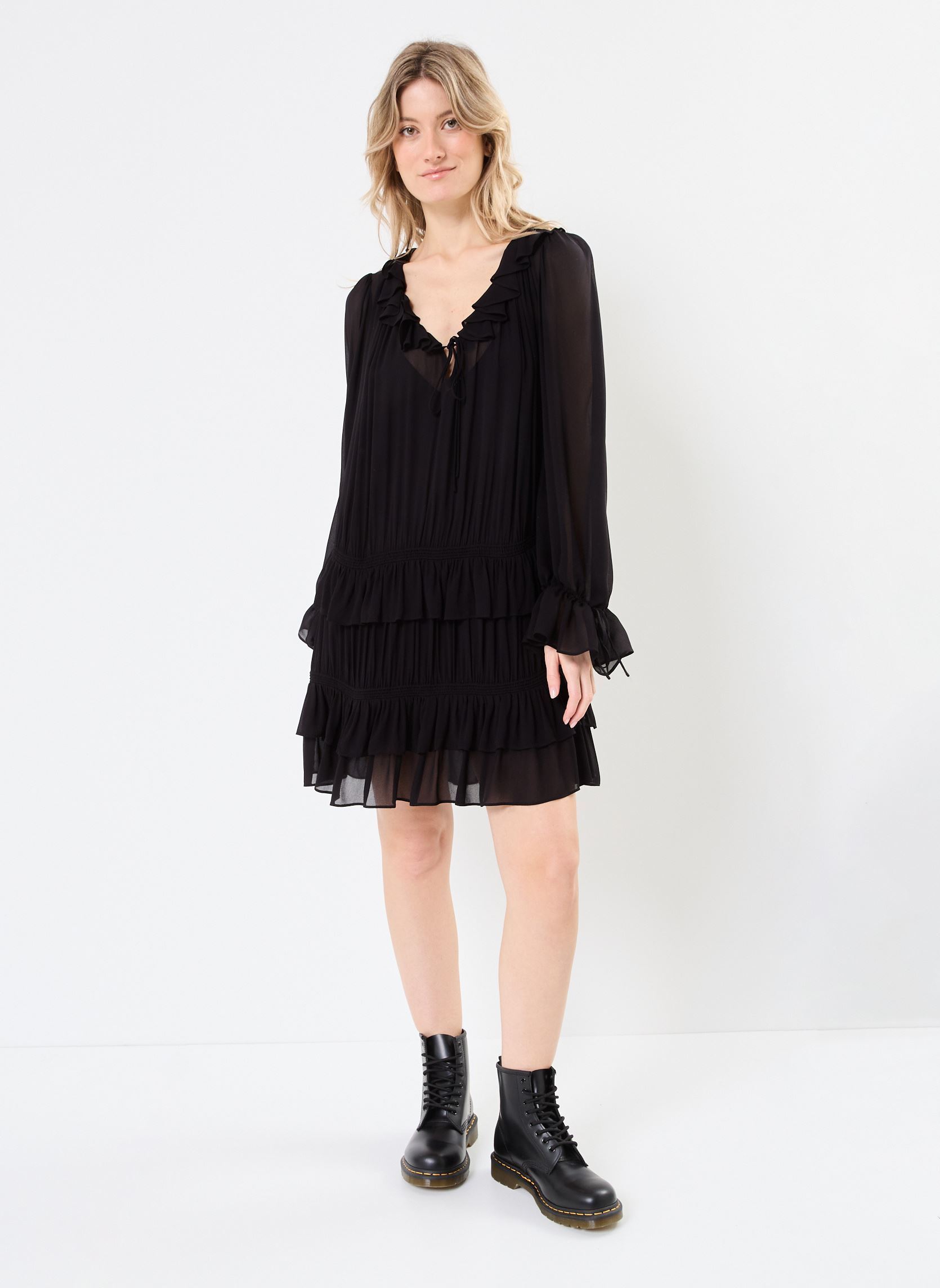 Abiti FROB30029K donna nero The Kooples Abiti FROB30029K donna nero BLA03
