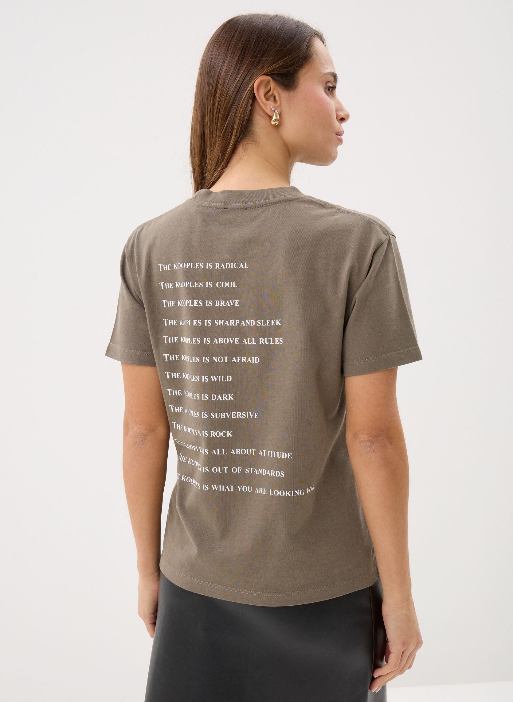 Tee-shirts manches courtes FTSC30027K femme vert The Kooples Tee-shirts manches courtes FTSC30027K femme vert KAK37