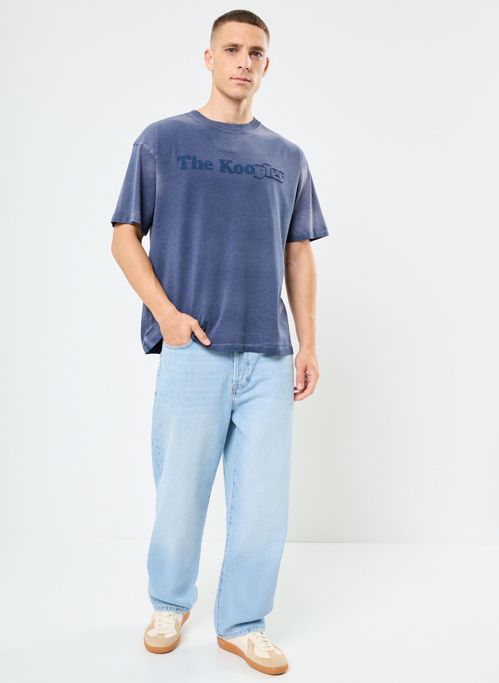 Tee-shirts manches courtes HTSC30022K homme bleu The Kooples Tee-shirts manches courtes HTSC30022K homme bleu NAV03