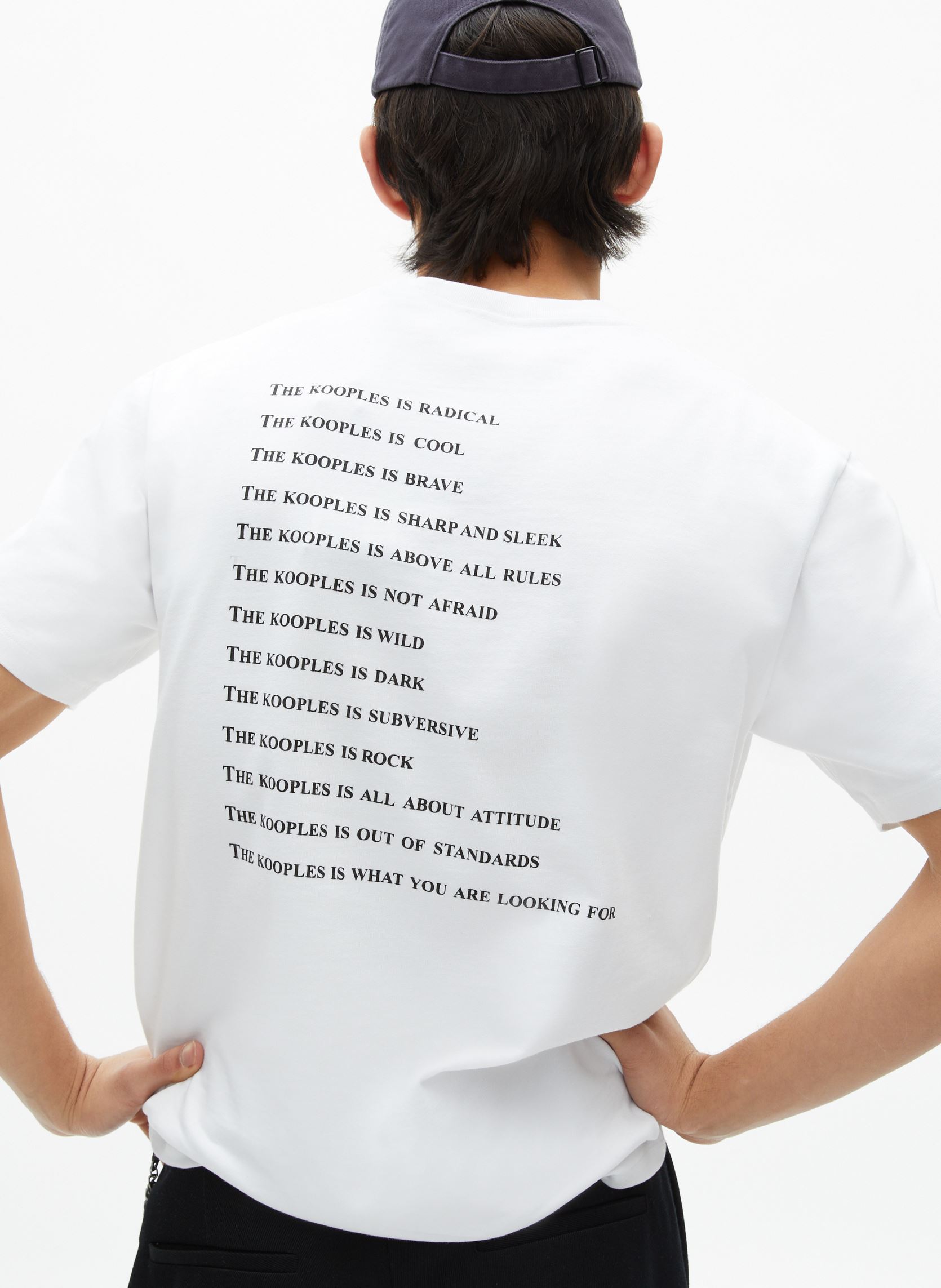 Tee-shirts manches courtes HTSC30049K blanc The Kooples Tee-shirts manches courtes HTSC30049K blanc WHI01