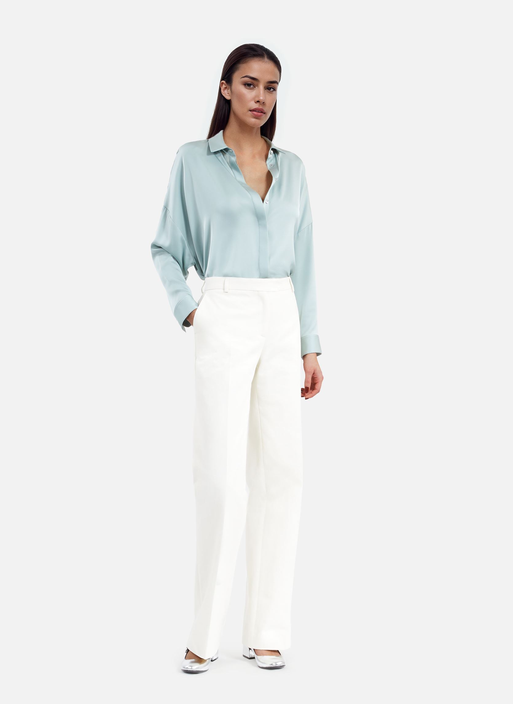 Langarm-Hemden FCCL30032K damen blau The Kooples Langarm-Hemden FCCL30032K damen blau BLU66