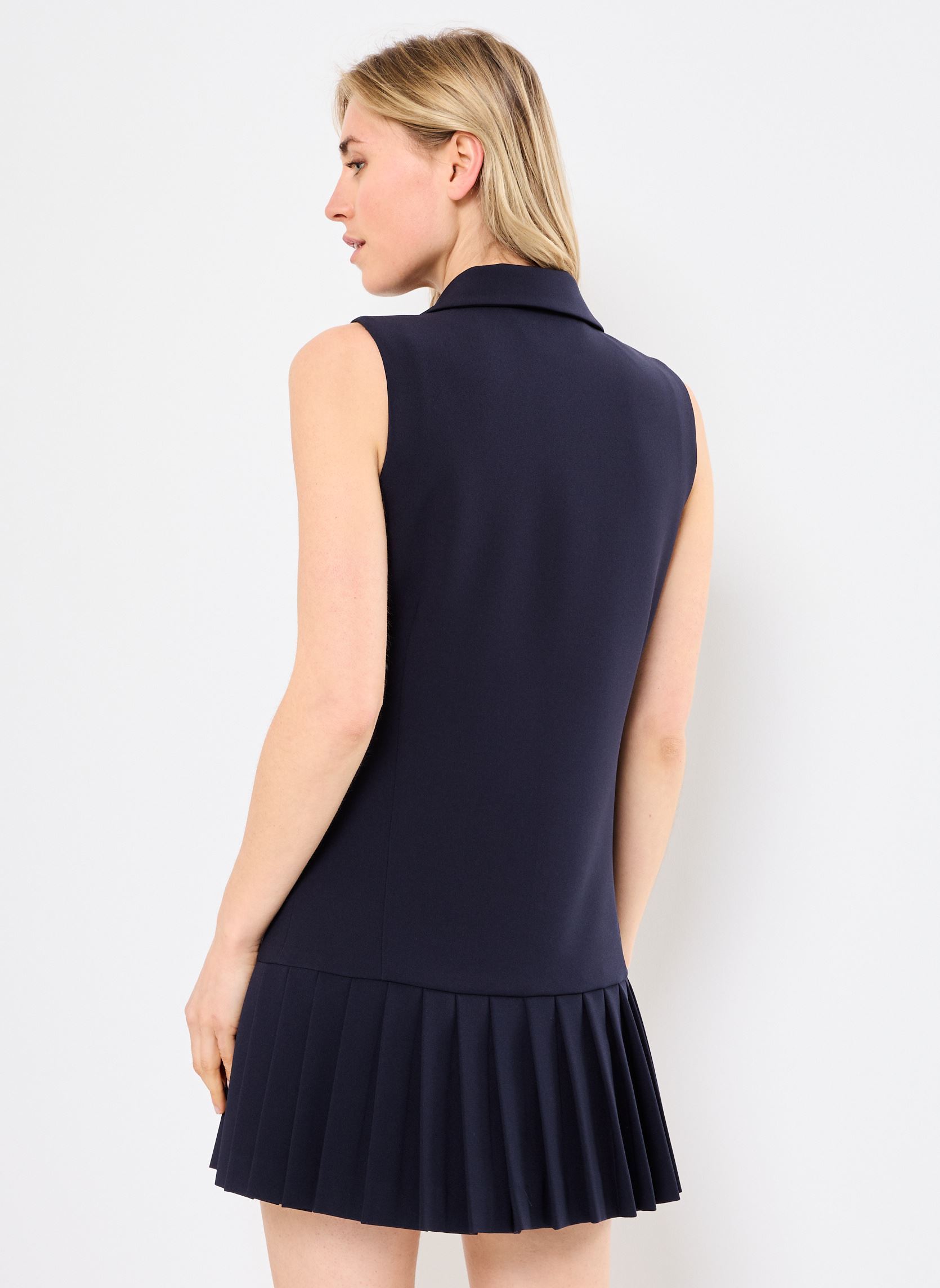 Robes FROB30070K femme bleu The Kooples Robes FROB30070K femme bleu Nav01
