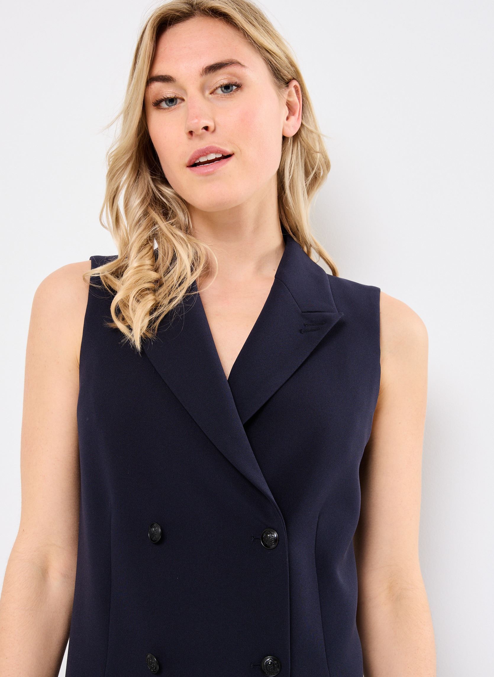 Robes FROB30070K femme bleu The Kooples Robes FROB30070K femme bleu Nav01