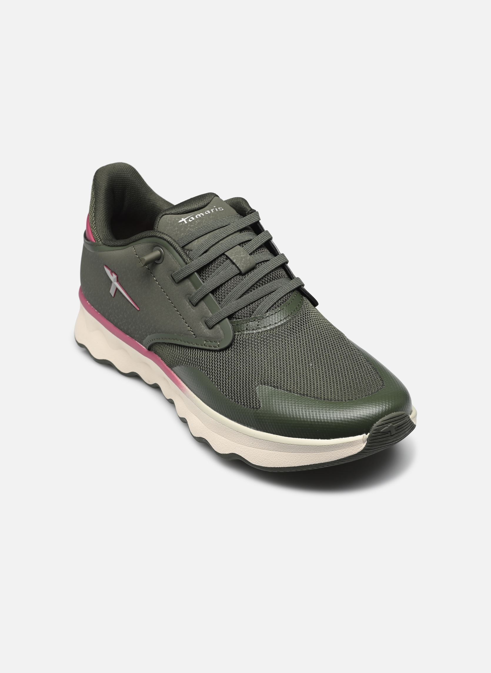 Baskets basses 23700-44 femme vert Tamaris Baskets basses 23700-44 femme vert OLIVE COMB