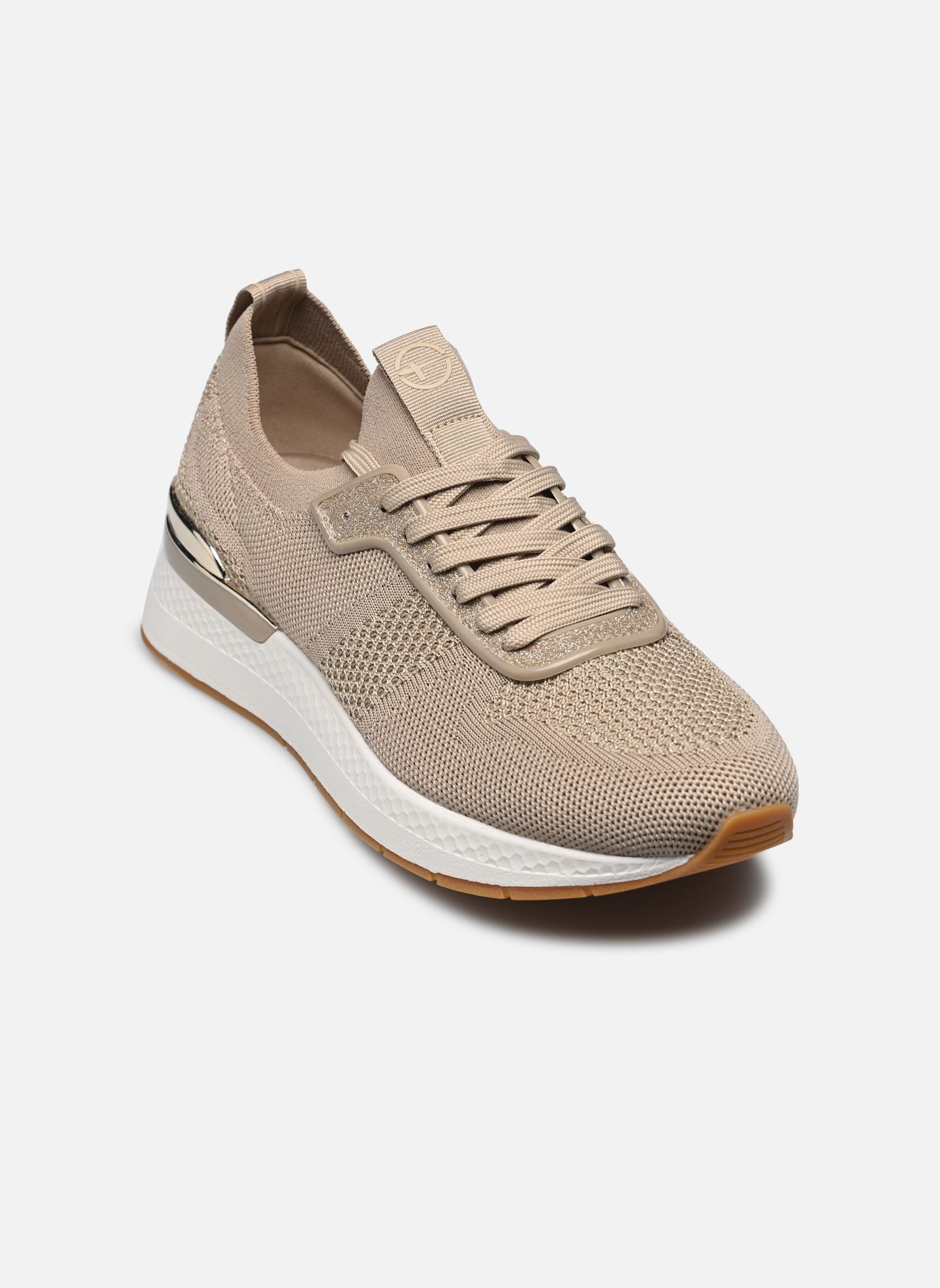 Baskets basses 23712-42 femme beige Tamaris Baskets basses 23712-42 femme beige IVORY METALLIC