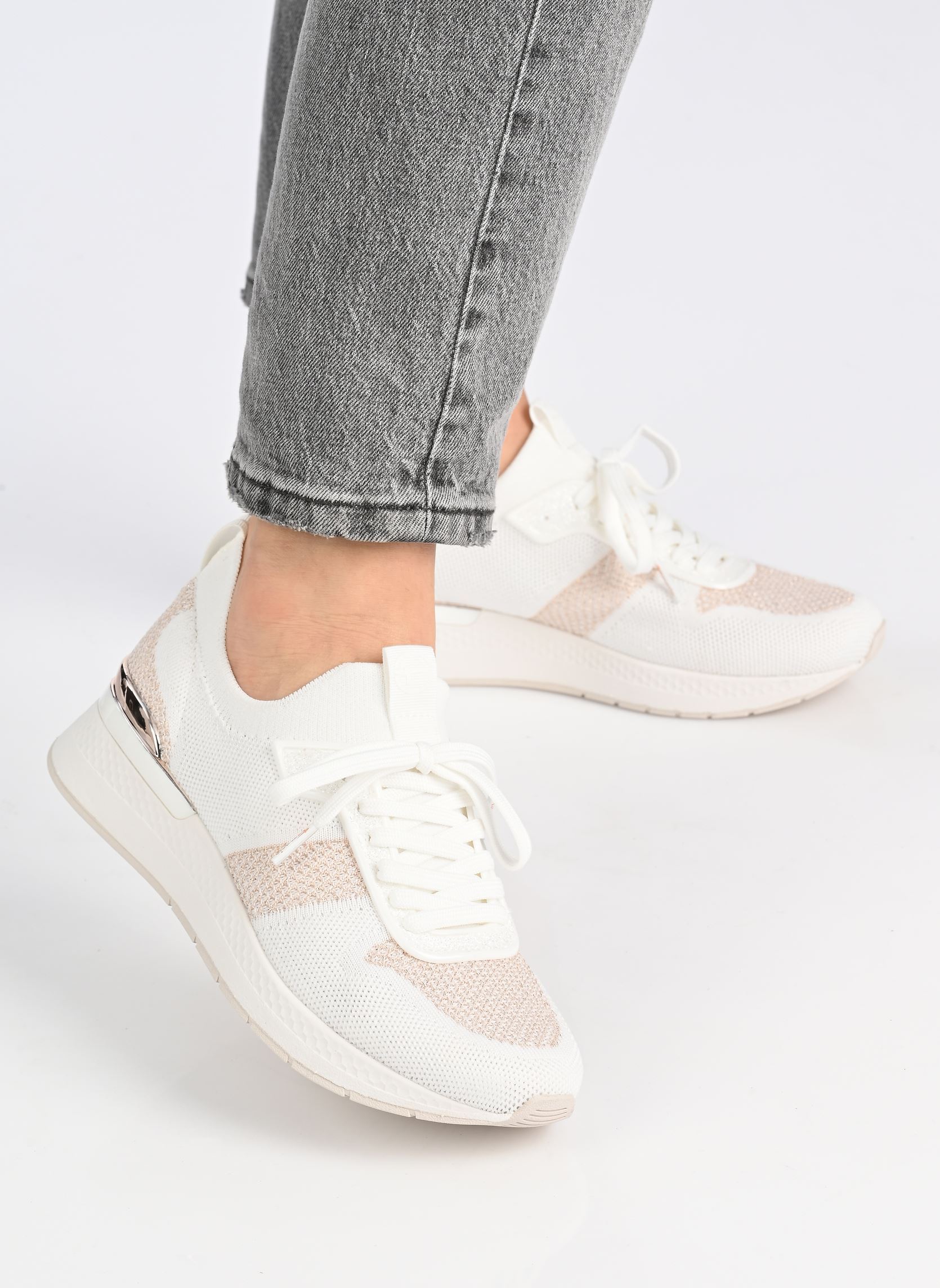 Niedrige Sneaker 23712-42 damen weiß Tamaris Niedrige Sneaker 23712-42 damen weiß WHT/ROSE GOLD