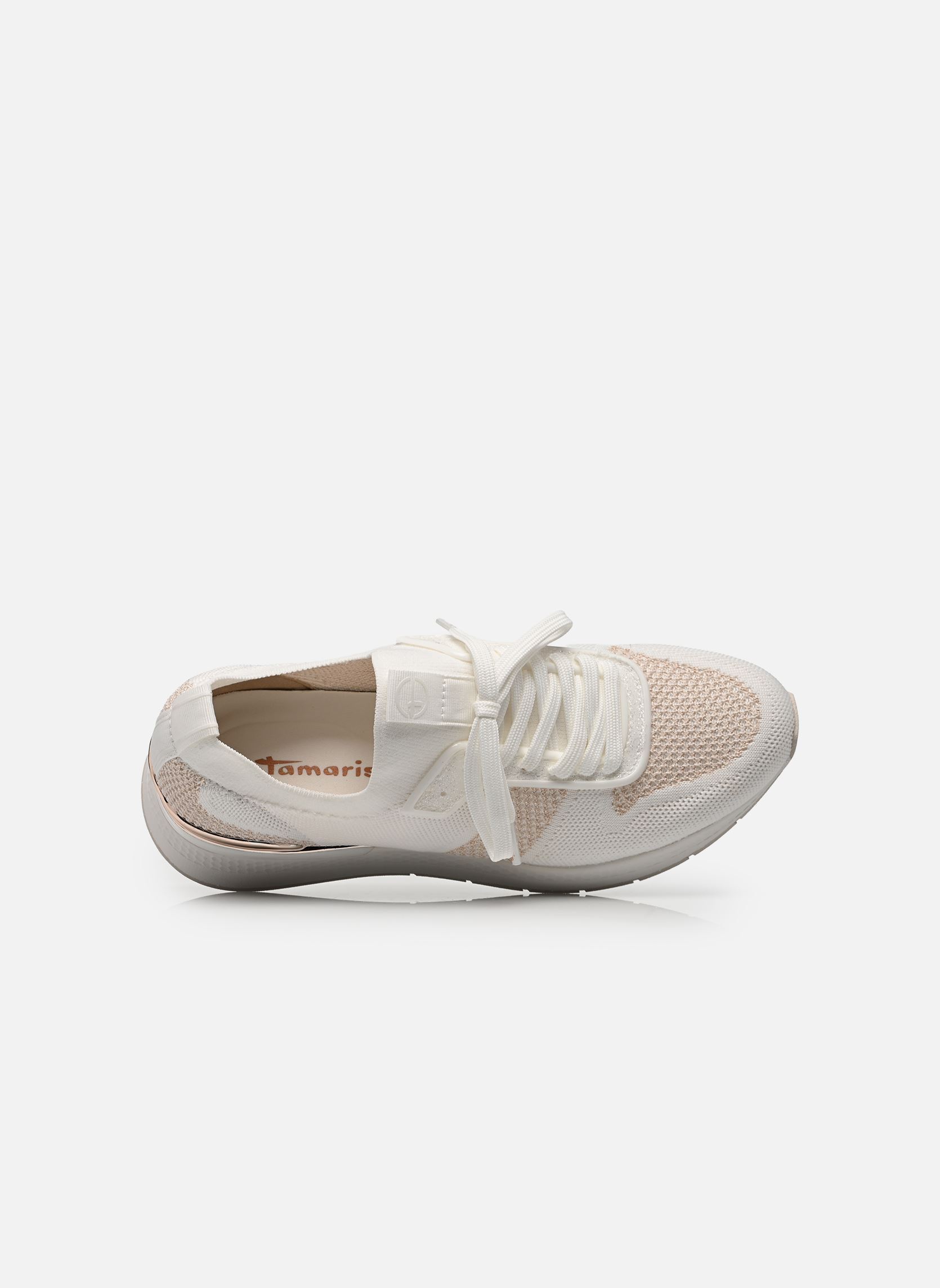 Niedrige Sneaker 23712-42 damen weiß Tamaris Niedrige Sneaker 23712-42 damen weiß WHT/ROSE GOLD