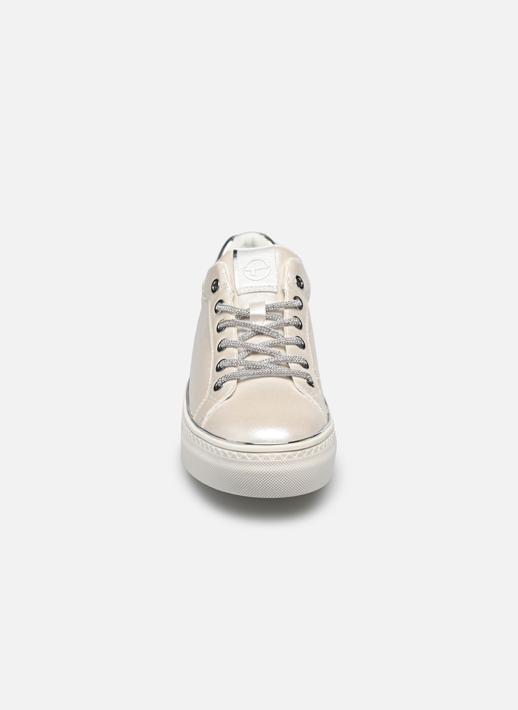 Niedrige Sneaker 23751-44 damen silber Tamaris Niedrige Sneaker 23751-44 damen silber WHITE PEARL